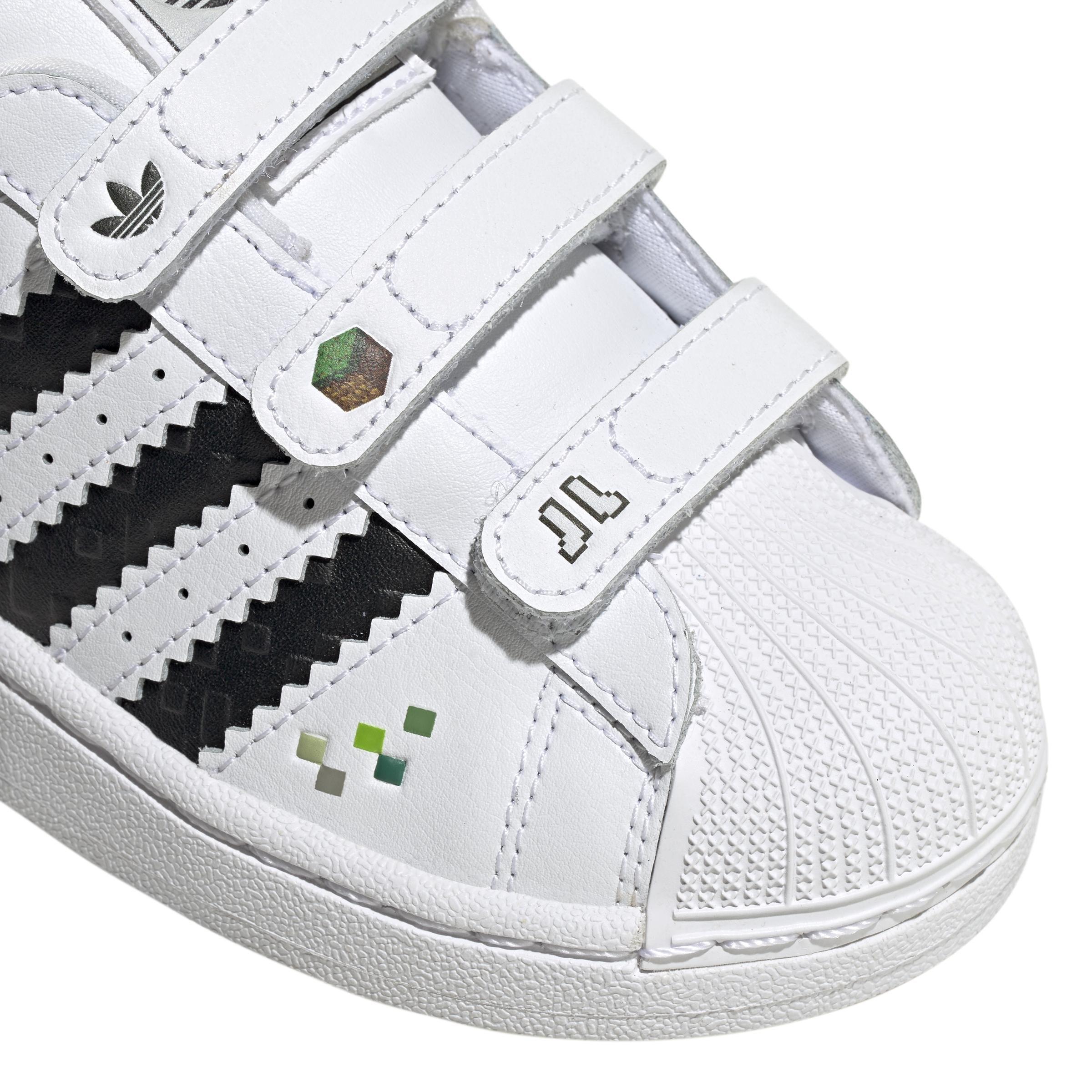 Unisex Superstar II x Minecraft Shoes, White, A701_ONE, large image number 4
