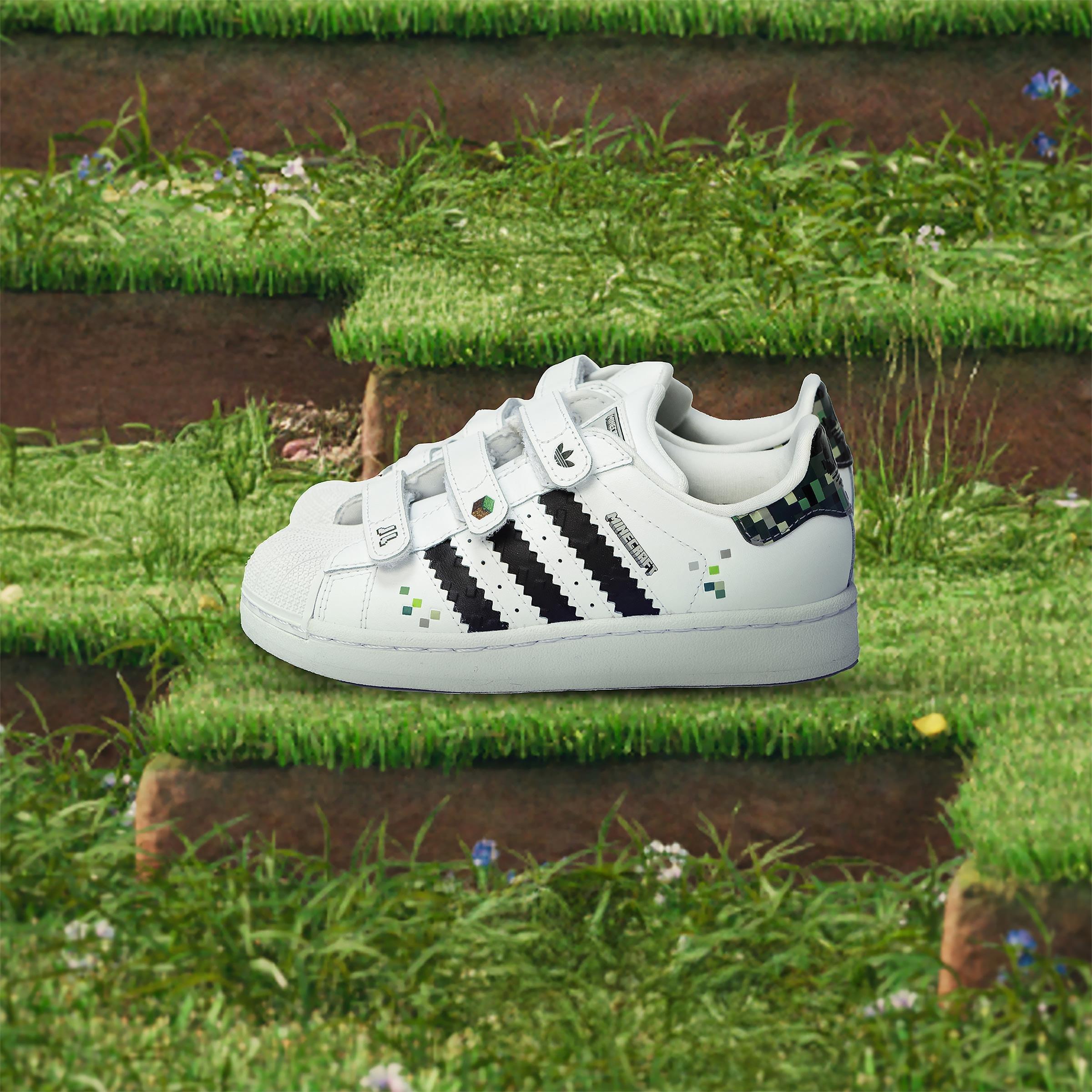 Unisex Superstar II x Minecraft Shoes, White, A701_ONE, large image number 6