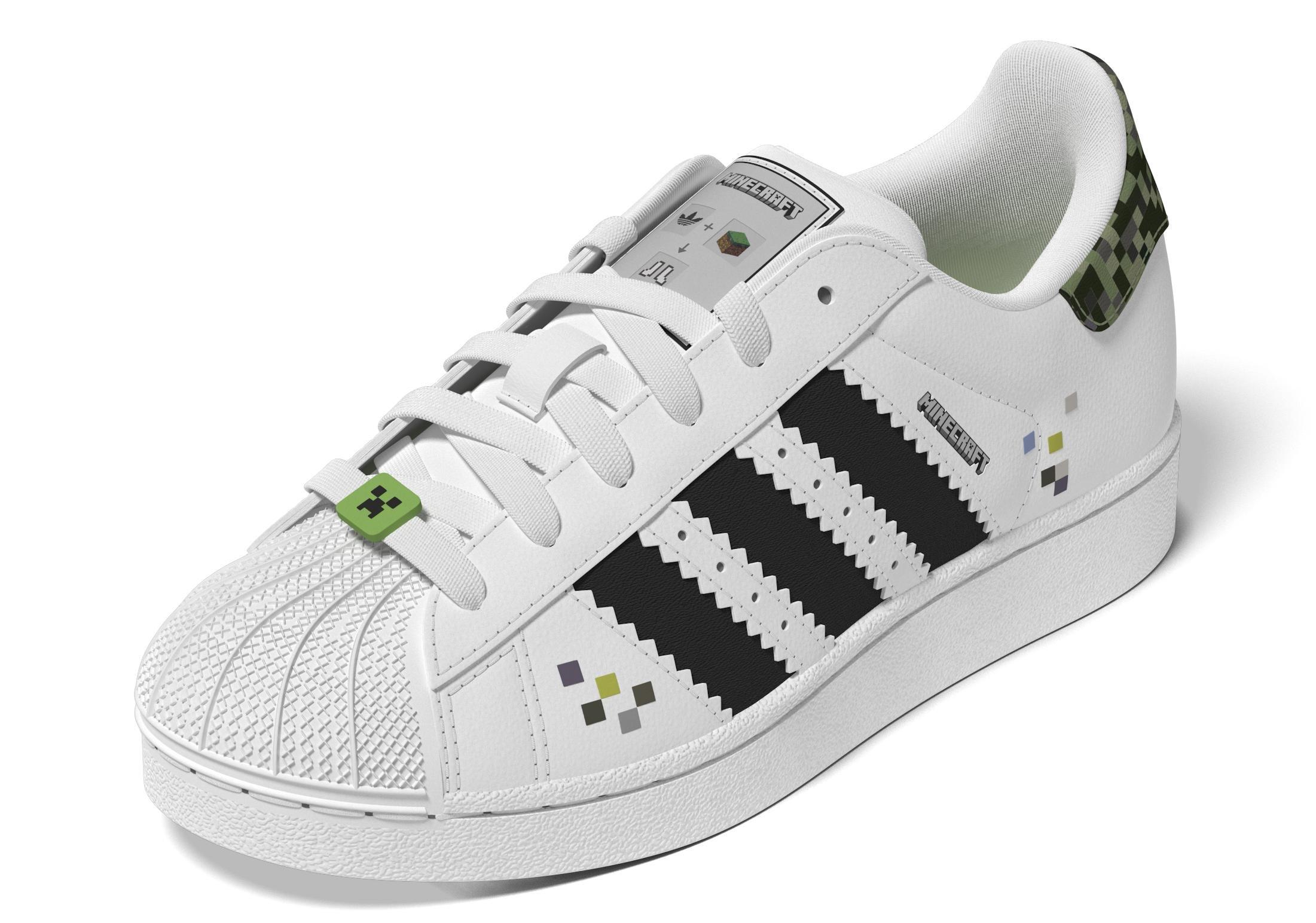 Unisex Superstar II x Minecraft Shoes, White, A701_ONE, large image number 9