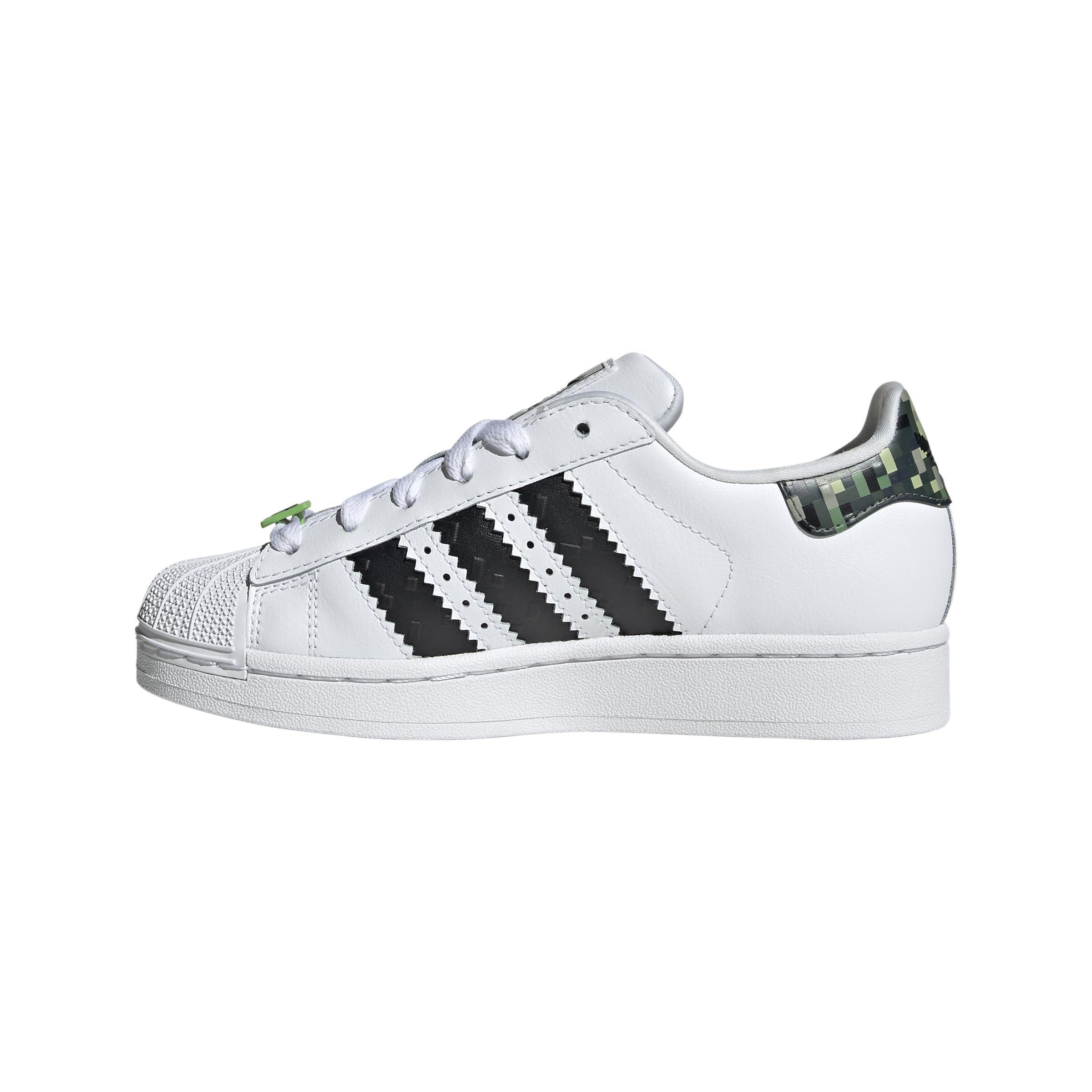 Unisex Superstar II x Minecraft Shoes, White, A701_ONE, large image number 10