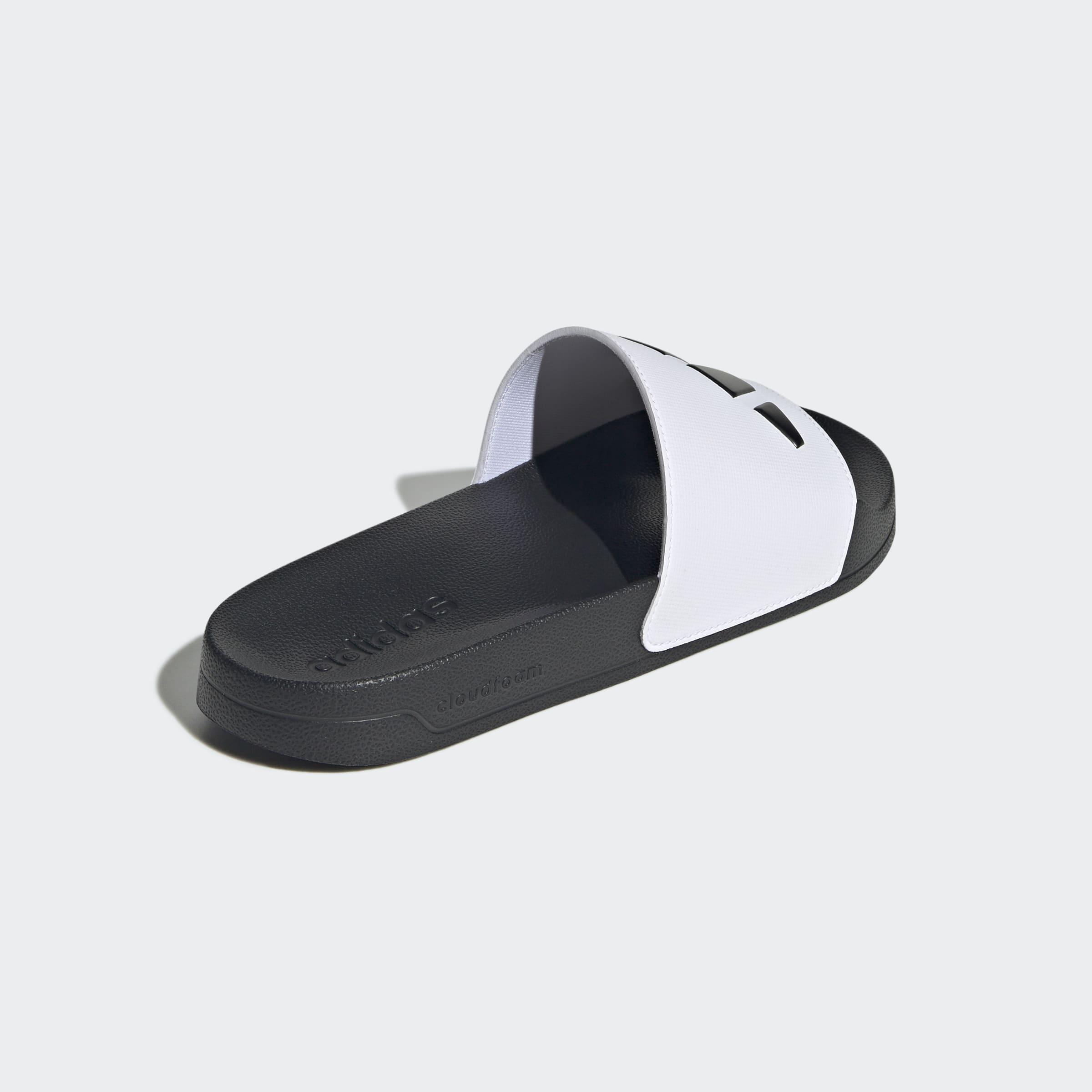 Unisex Adilette Shower Slides, White, A701_ONE, large image number 3