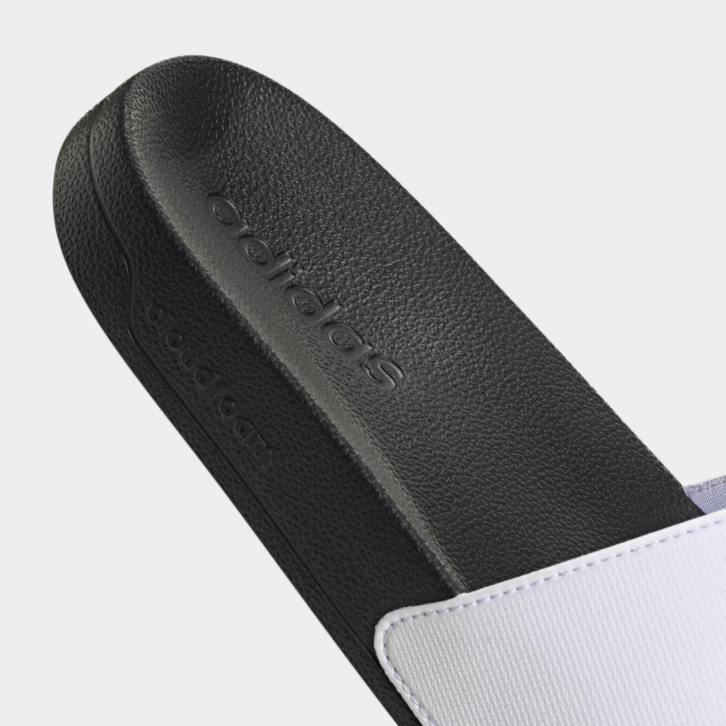 Unisex Adilette Shower Slides, White, A701_ONE, large image number 4