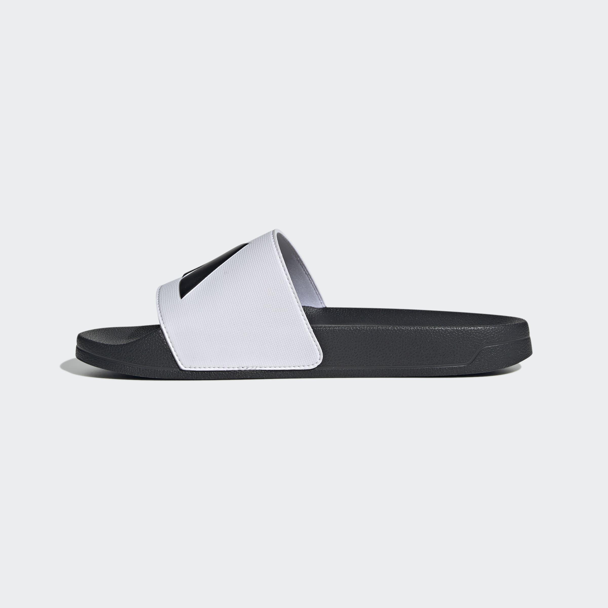 Unisex Adilette Shower Slides, White, A701_ONE, large image number 7
