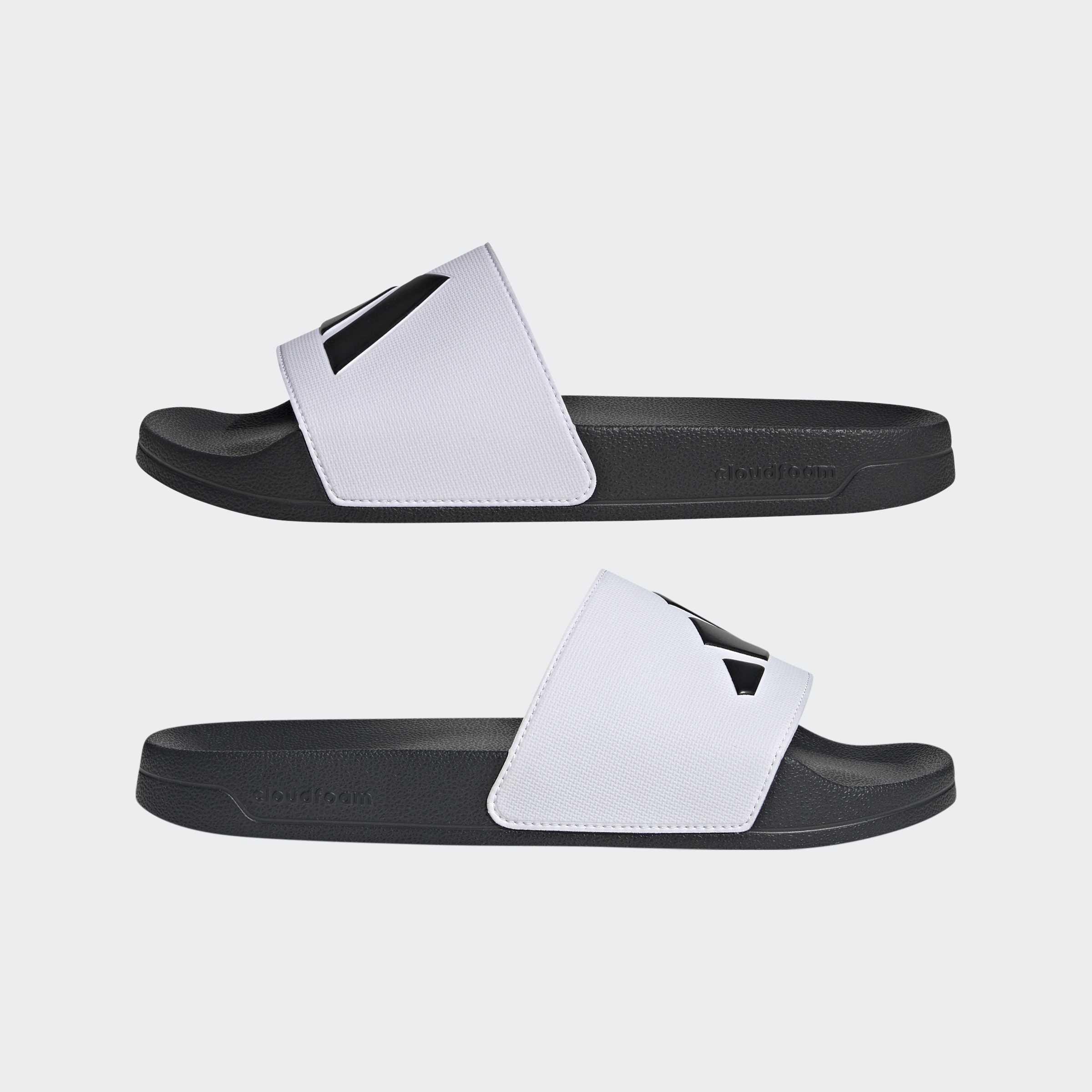 Unisex Adilette Shower Slides, White, A701_ONE, large image number 8