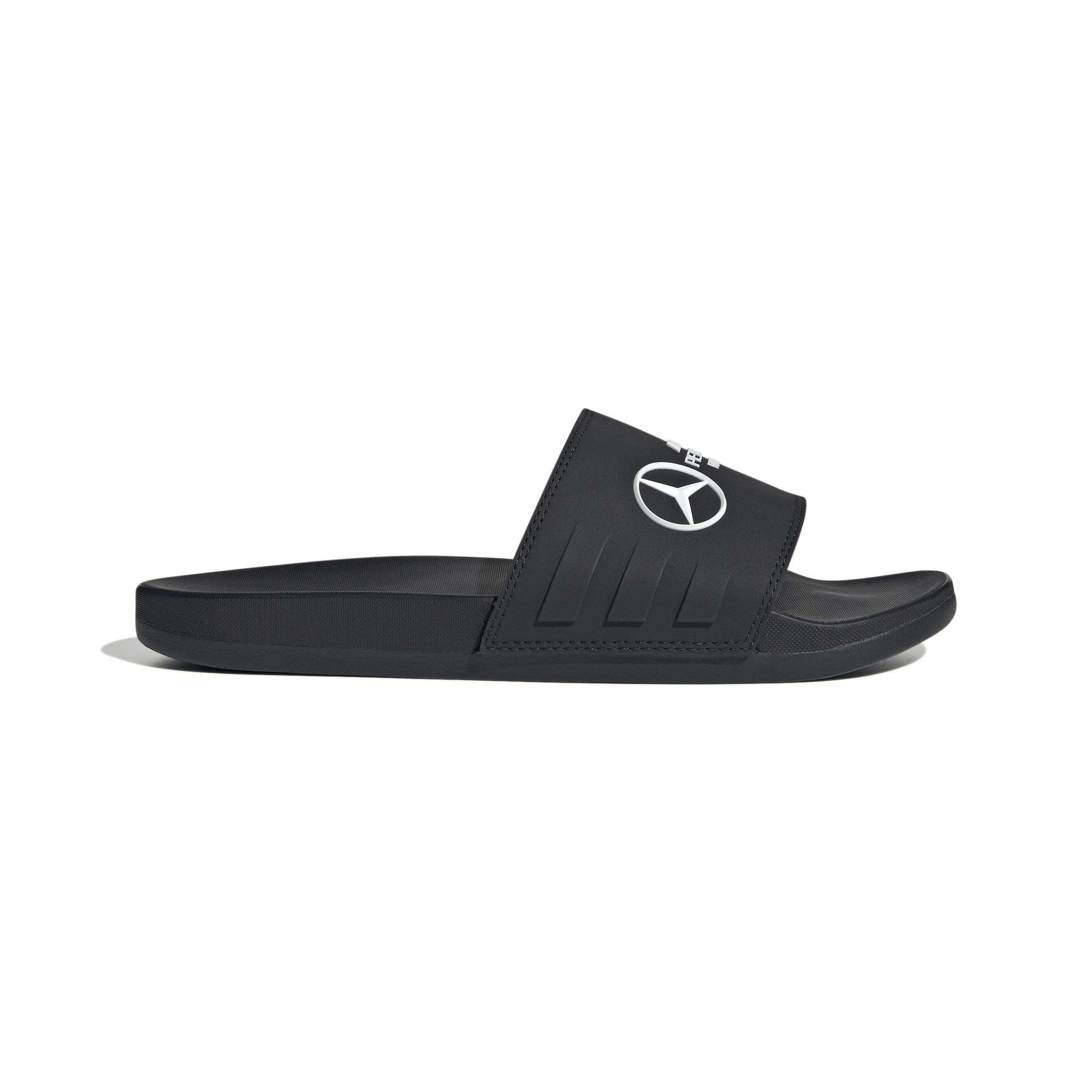 Unisex Mercedes - AMG Petronas Formula One Team Adilette Comfort Slides, Black, A701_ONE, large image number 0