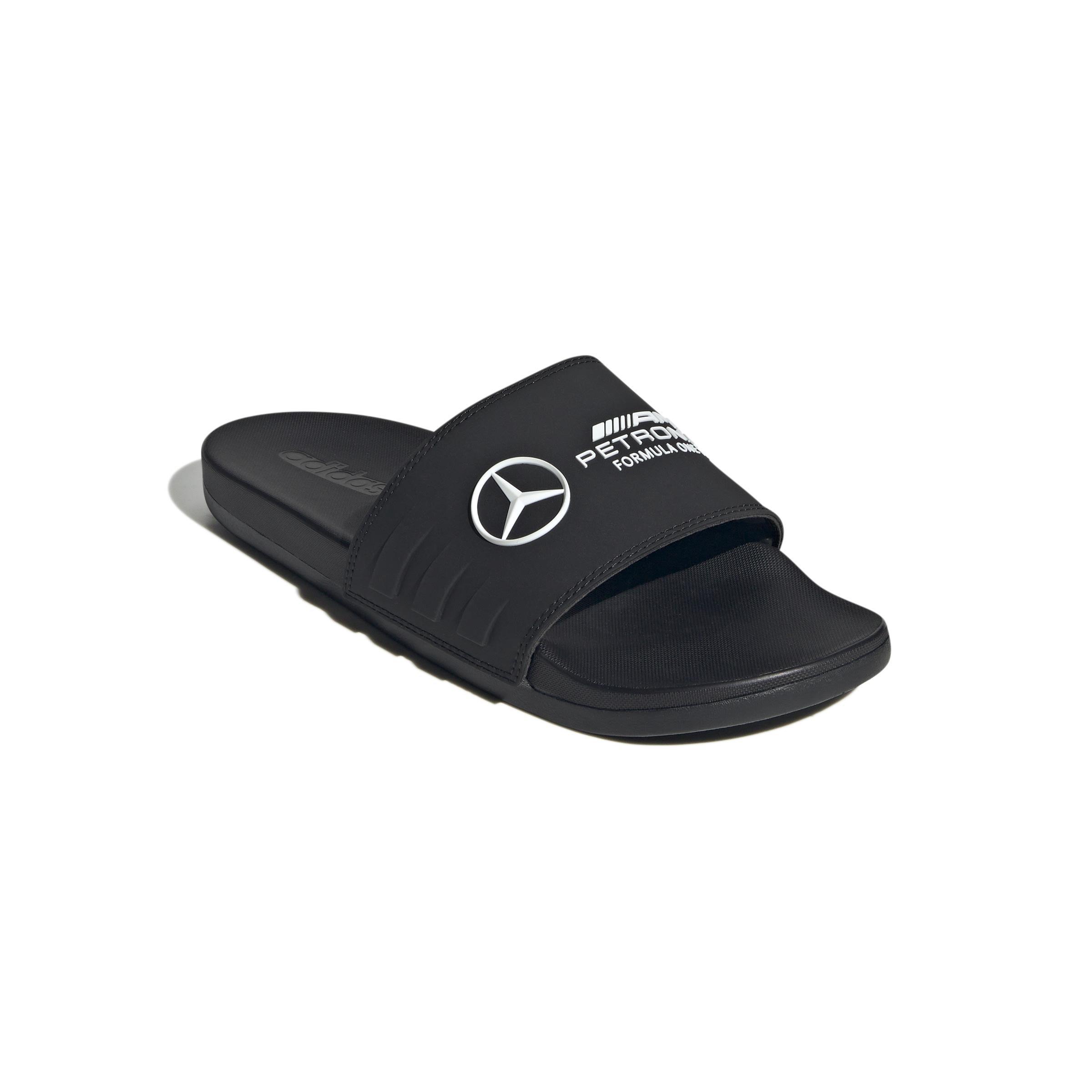 Unisex Mercedes - AMG Petronas Formula One Team Adilette Comfort Slides, Black, A701_ONE, large image number 2