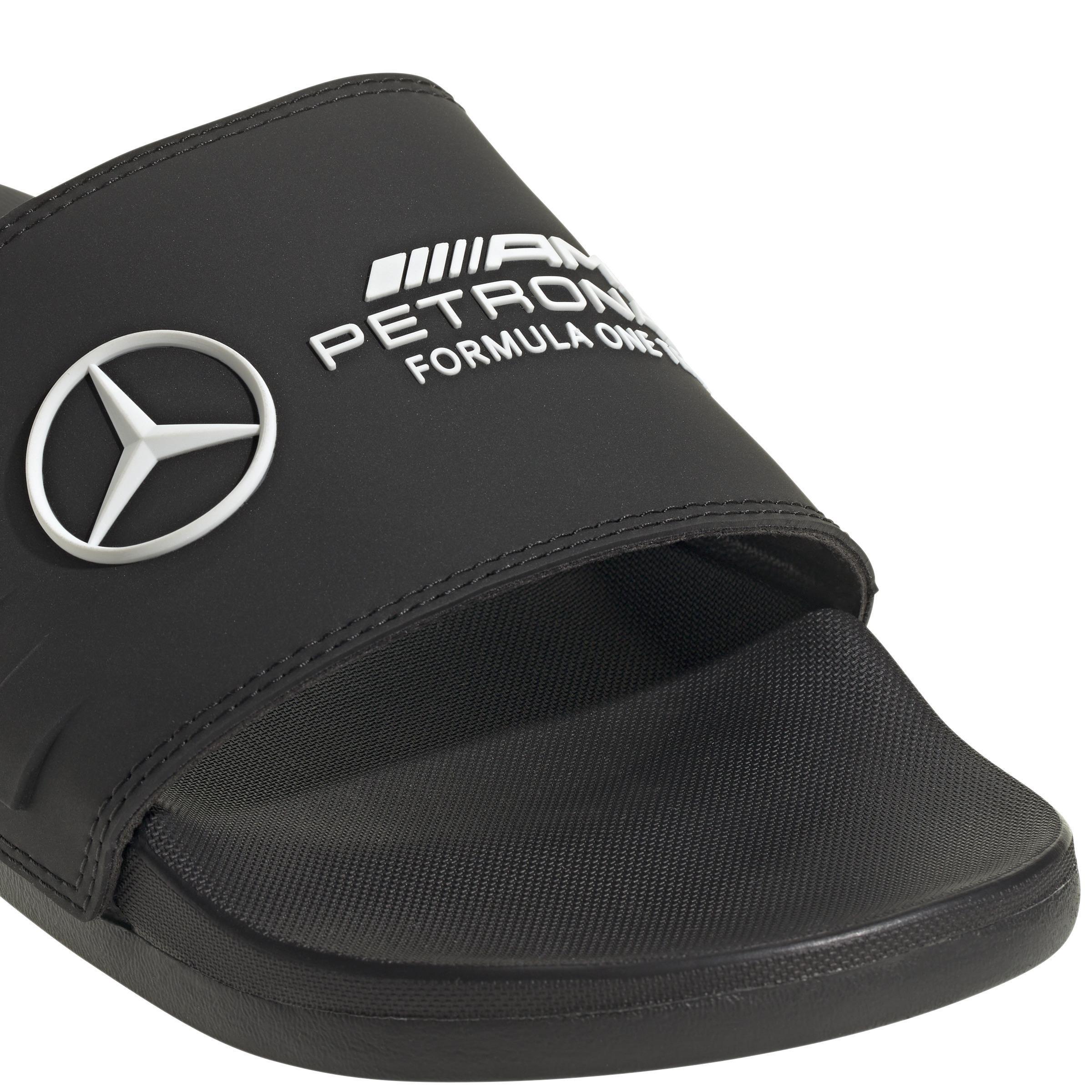 Unisex Mercedes - AMG Petronas Formula One Team Adilette Comfort Slides, Black, A701_ONE, large image number 4