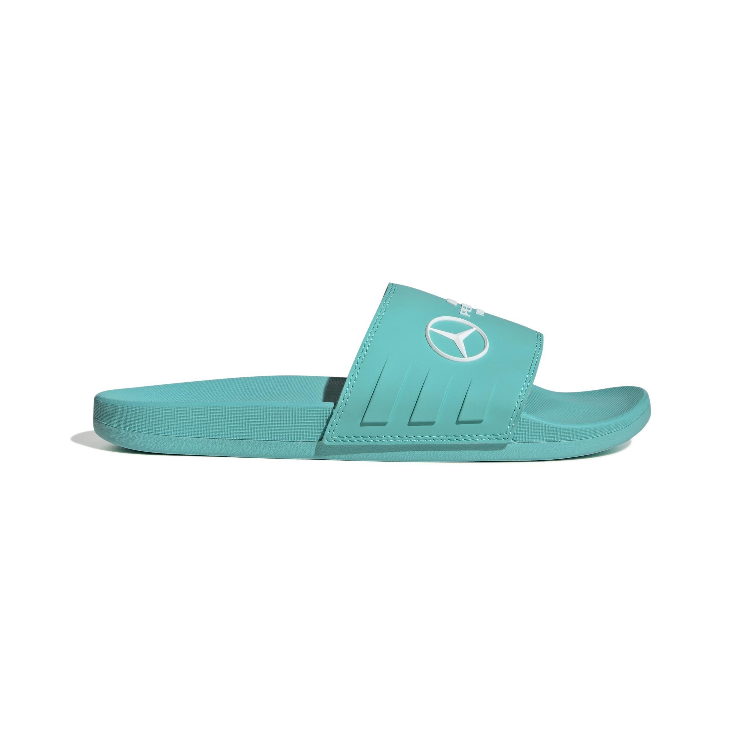 Unisex Mercedes - AMG Petronas Formula One Team Adilette Comfort Slides, Turquoise, A701_ONE, large image number 0