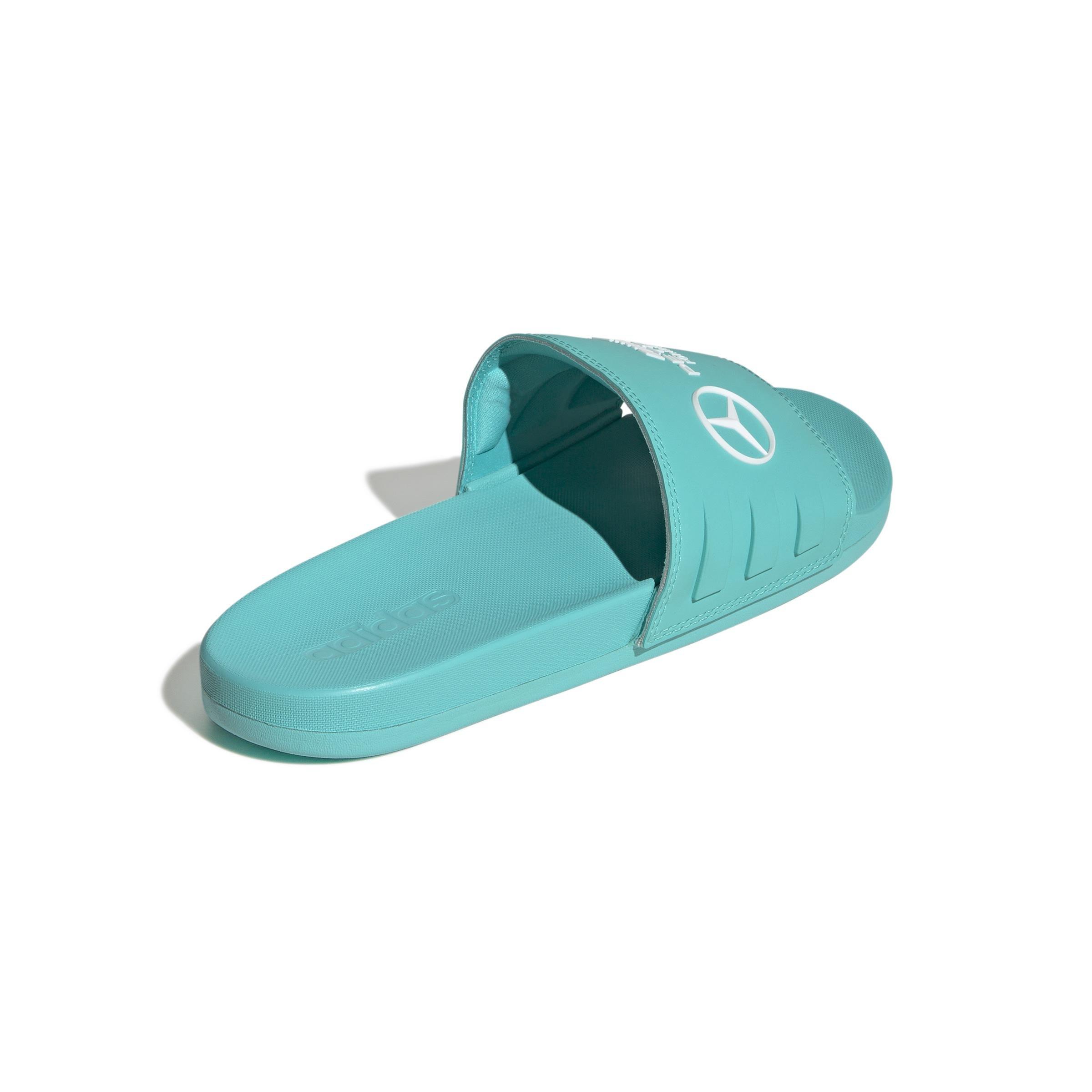 Unisex Mercedes - AMG Petronas Formula One Team Adilette Comfort Slides, Turquoise, A701_ONE, large image number 3