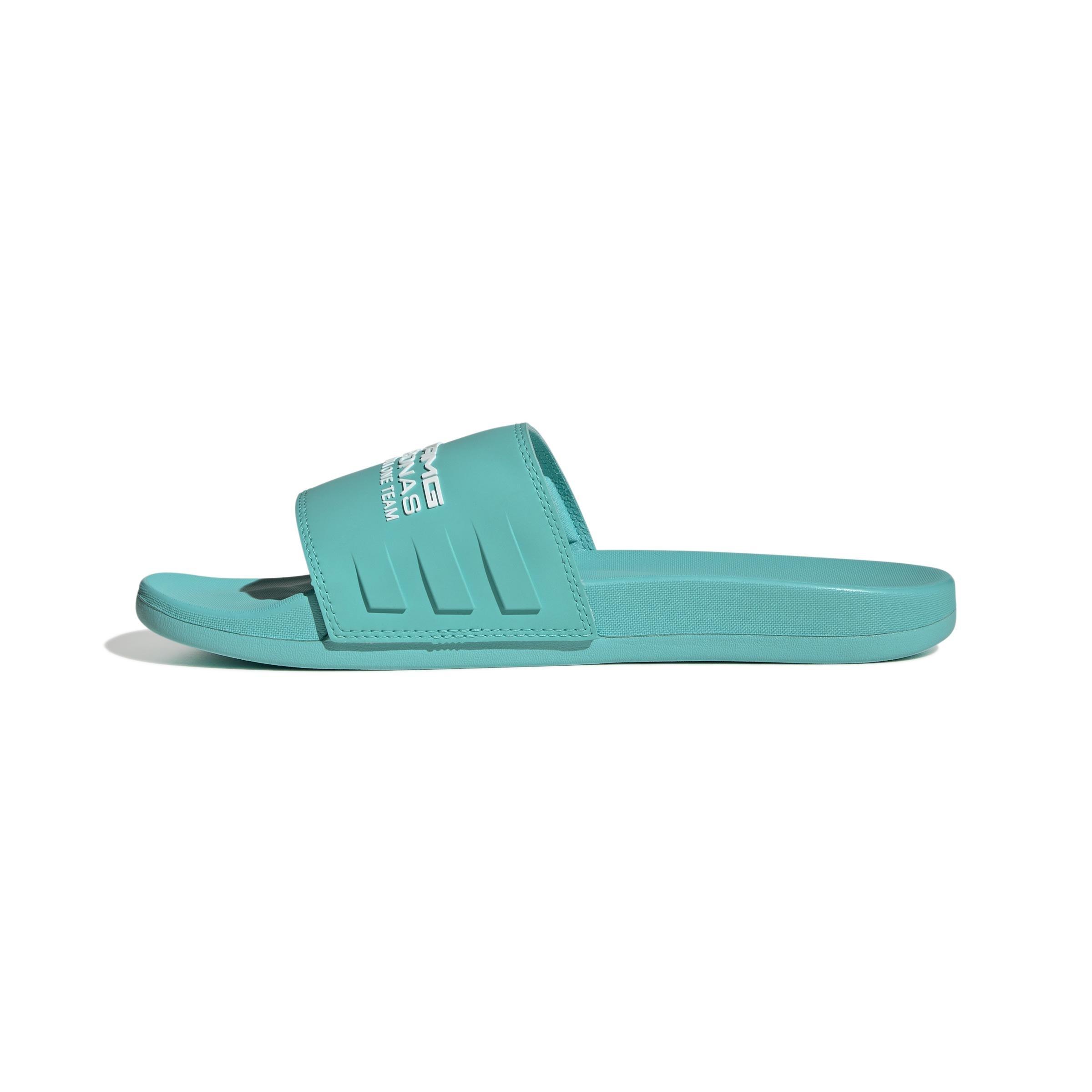 Unisex Mercedes - AMG Petronas Formula One Team Adilette Comfort Slides, Turquoise, A701_ONE, large image number 7