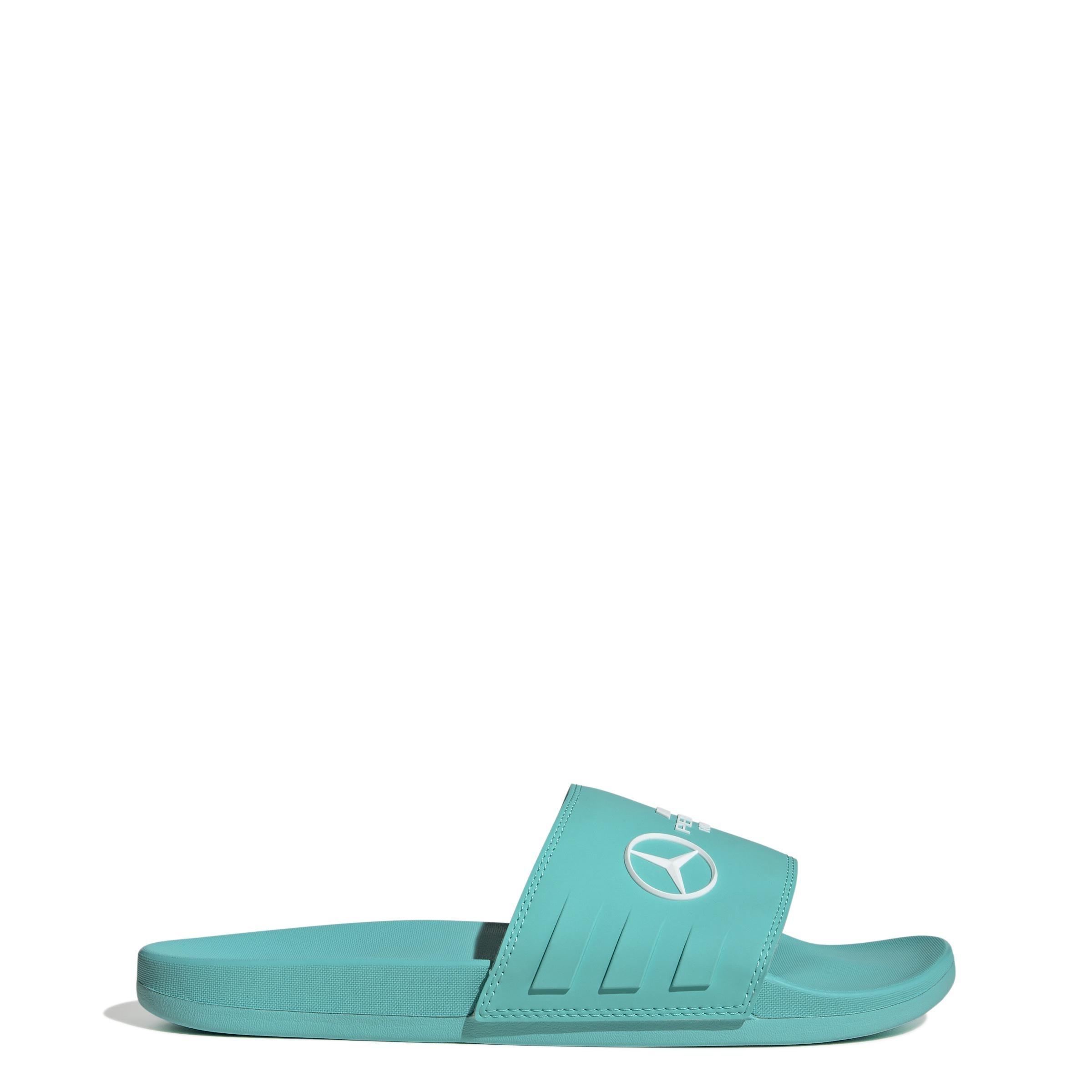 Unisex Mercedes - AMG Petronas Formula One Team Adilette Comfort Slides, Turquoise, A701_ONE, large image number 9