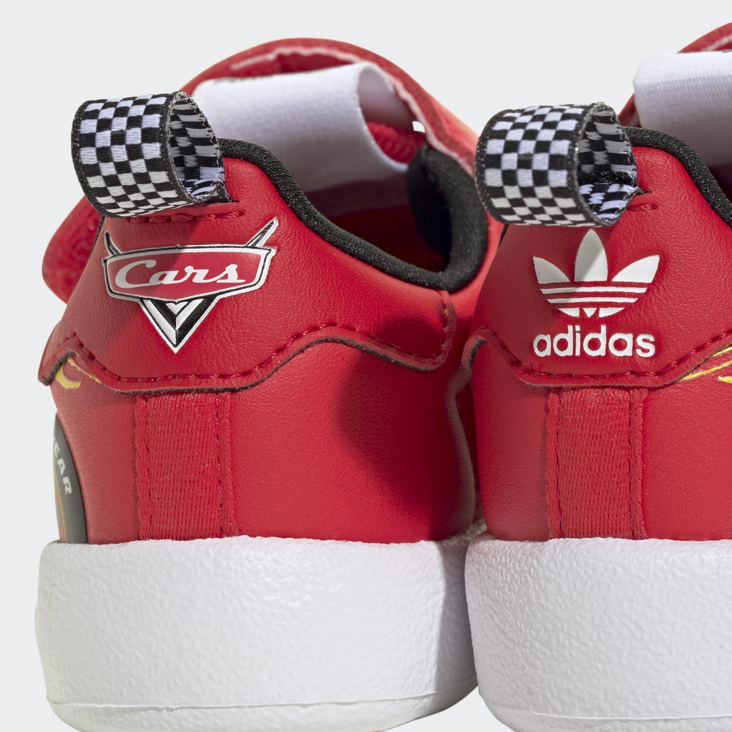 Kids Unisex Adidas Pixar Cars Adifom Superstar 360 Shoes, Red, A701_ONE, large image number 5