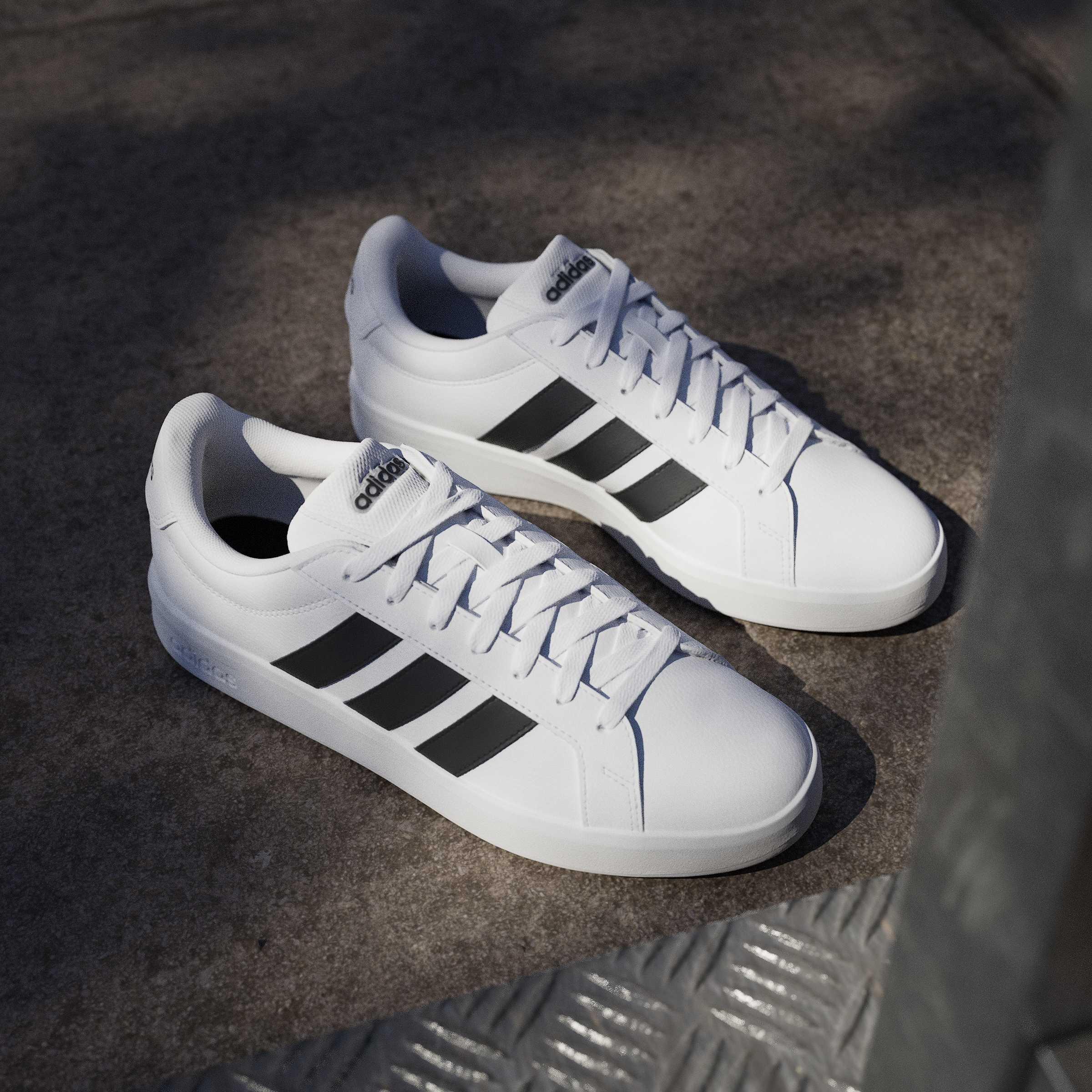 Grand Court Base 3.0 Shoes, White, A701_ONE, large image number 6