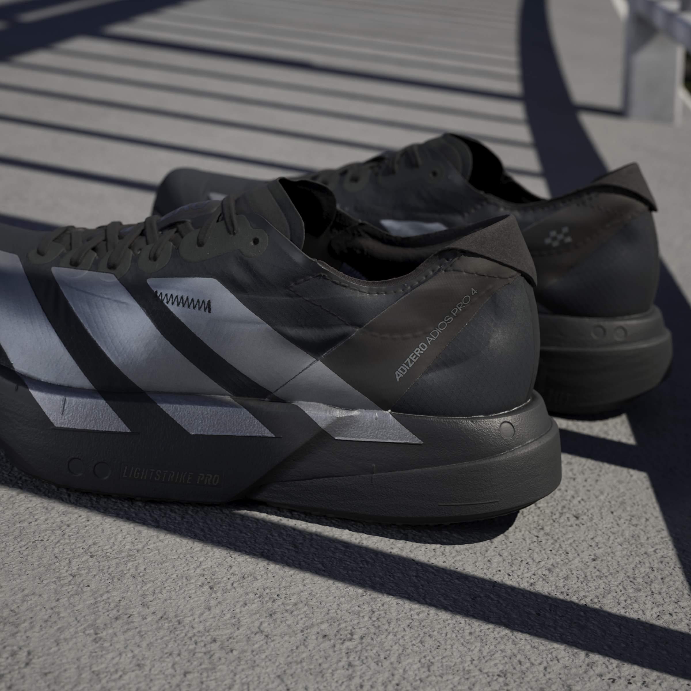 Adizero Adios Pro 4 Shoes, Black, A701_ONE, large image number 12