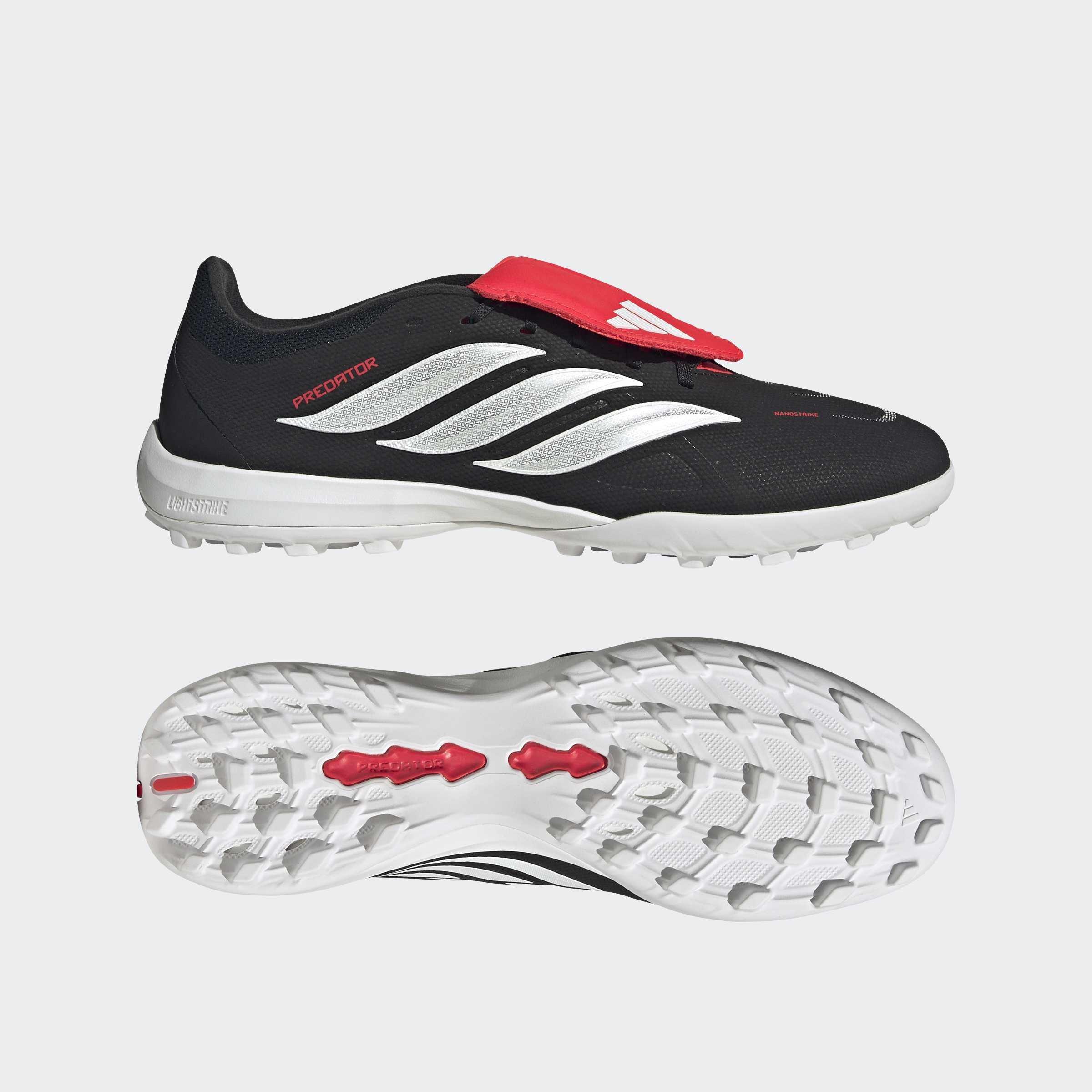 Unisex Predator League Fold-Over Tongue Turf Football Shoes, Black, A701_ONE, large image number 8