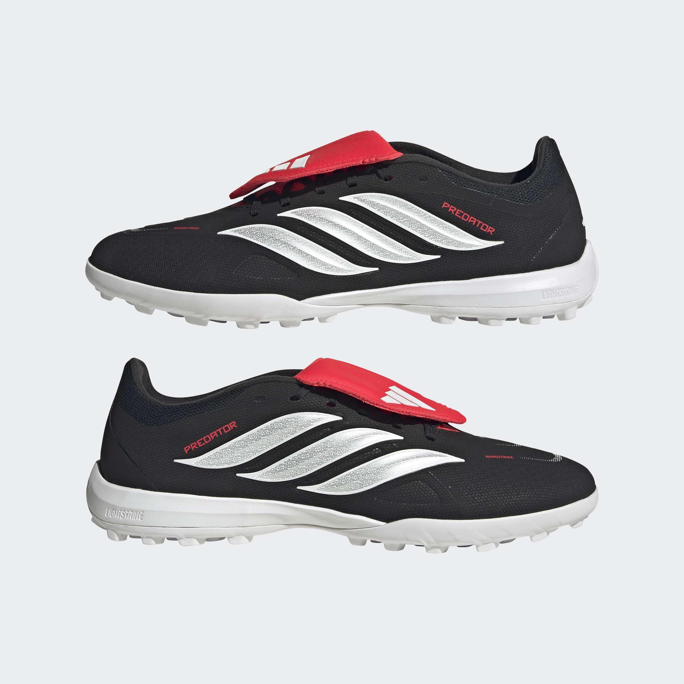 Unisex Predator League Fold-Over Tongue Turf Football Shoes, Black, A701_ONE, large image number 9