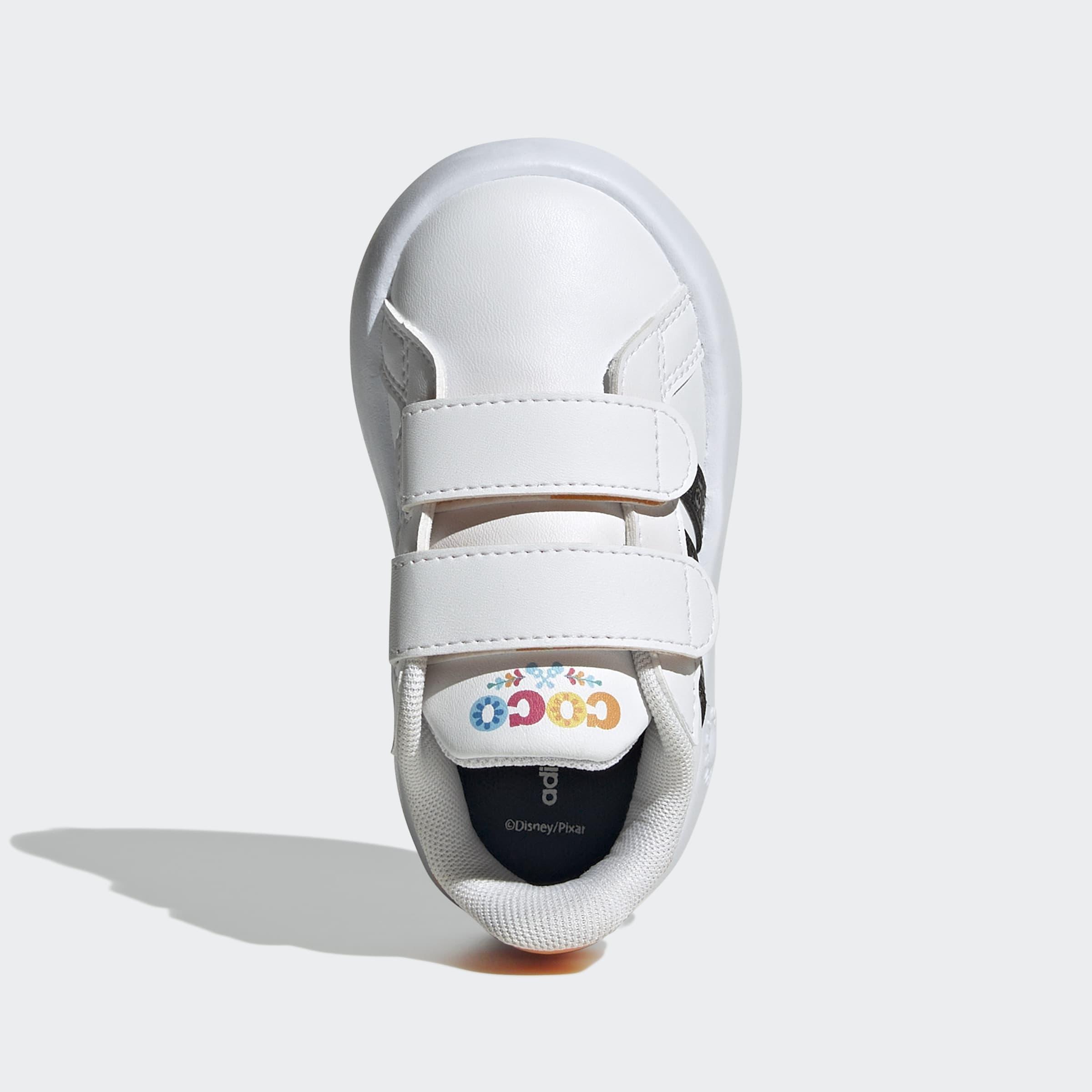 Kids Unisex adidas Disney Coco Grand Court Shoes, White, , large image number 1
