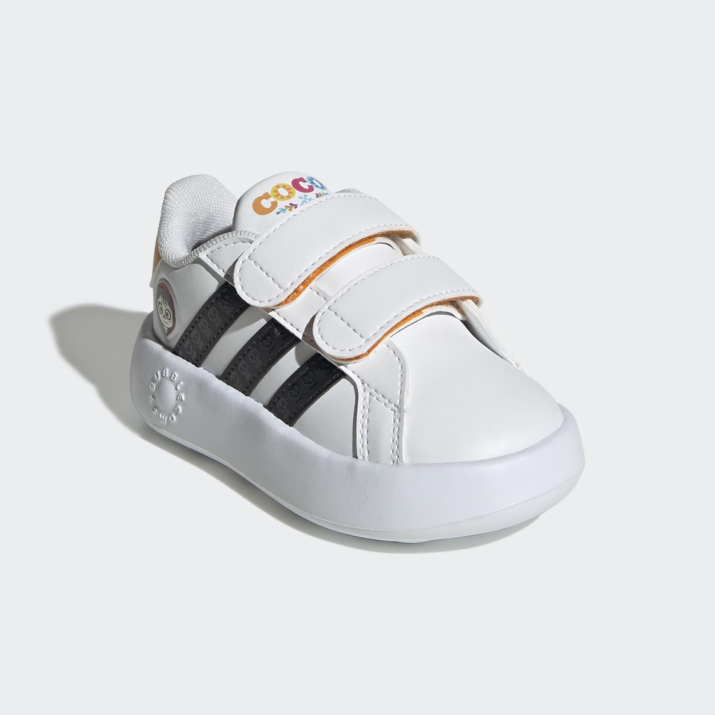 Kids Unisex adidas Disney Coco Grand Court Shoes, White, , large image number 2