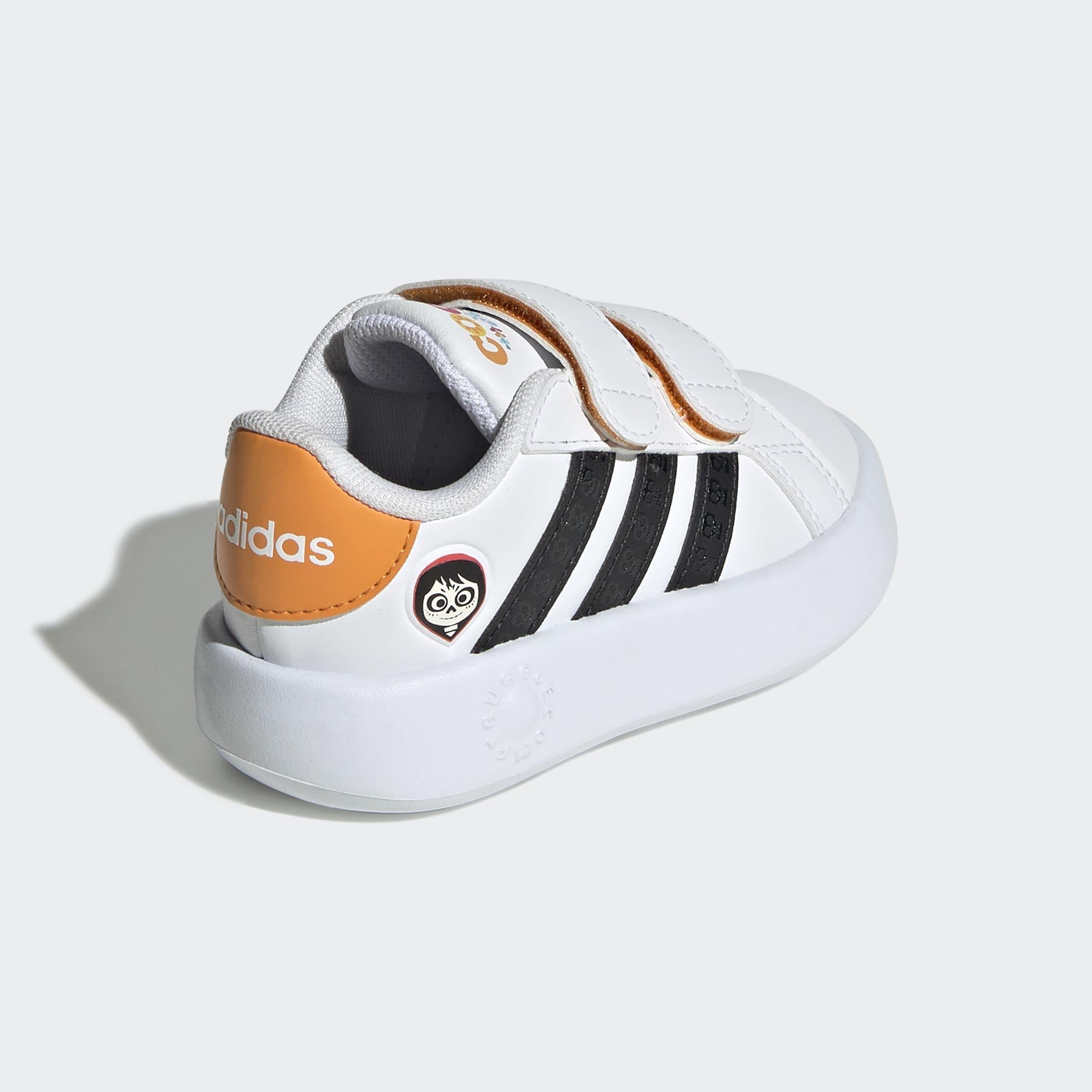 Kids Unisex adidas Disney Coco Grand Court Shoes, White, , large image number 3