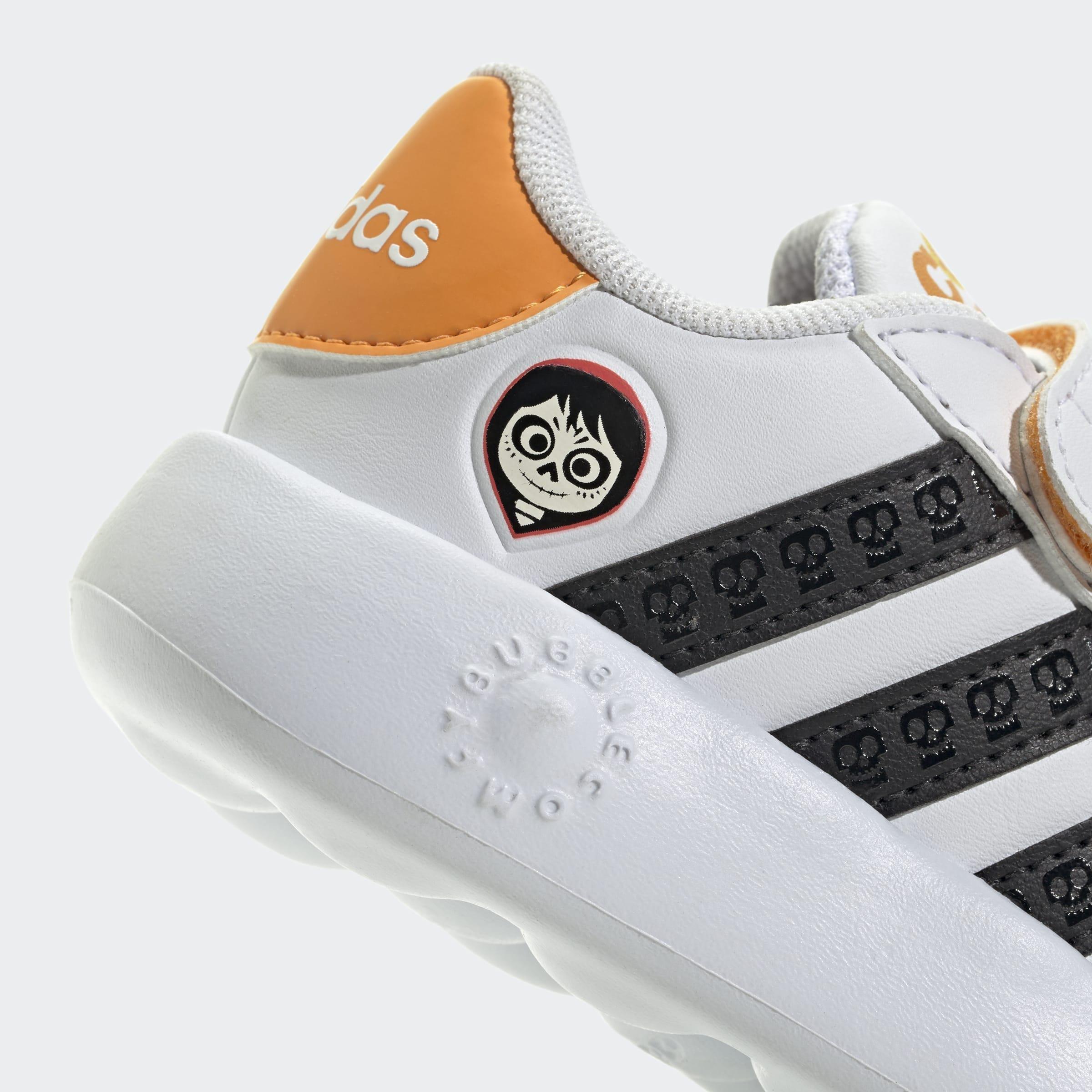 Kids Unisex adidas Disney Coco Grand Court Shoes, White, , large image number 4