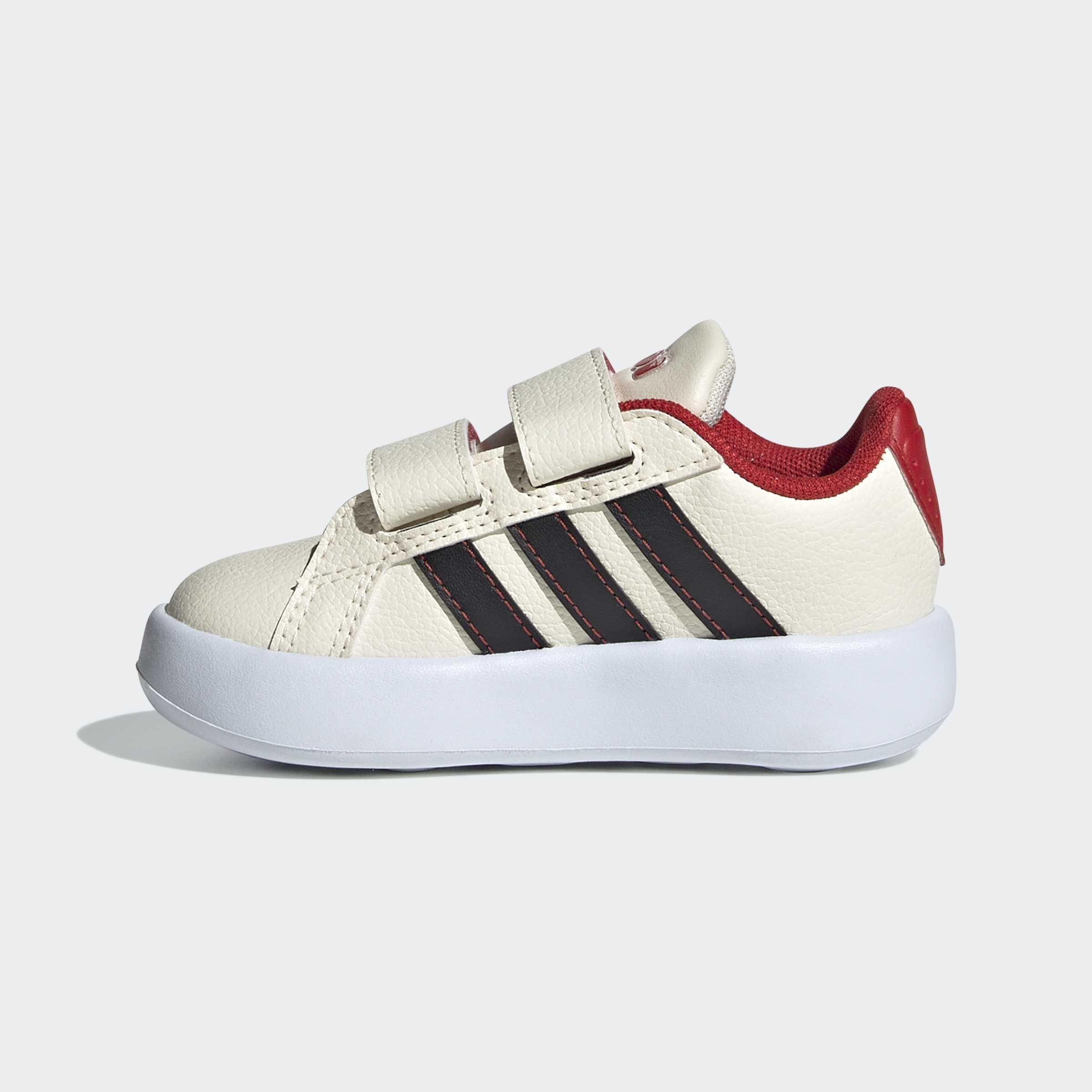 Kids Unisex Adidas 20th Century Fox Home Alone Grand Court Shoes, Beige, A701_ONE, large image number 7