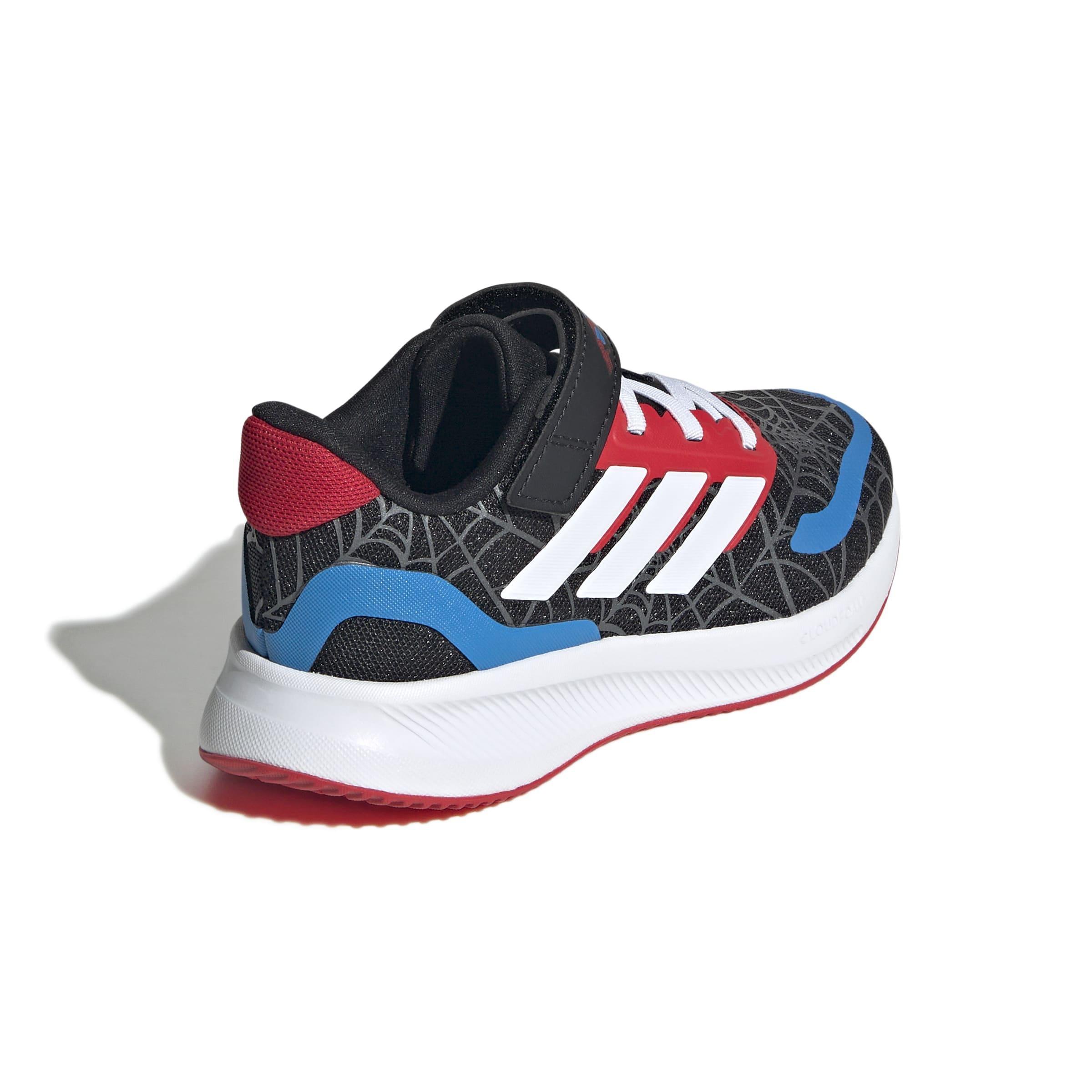 Kids Unisex adidas Marvel Spider-man Runfalcon Shoes, Black, A701_ONE, large image number 3