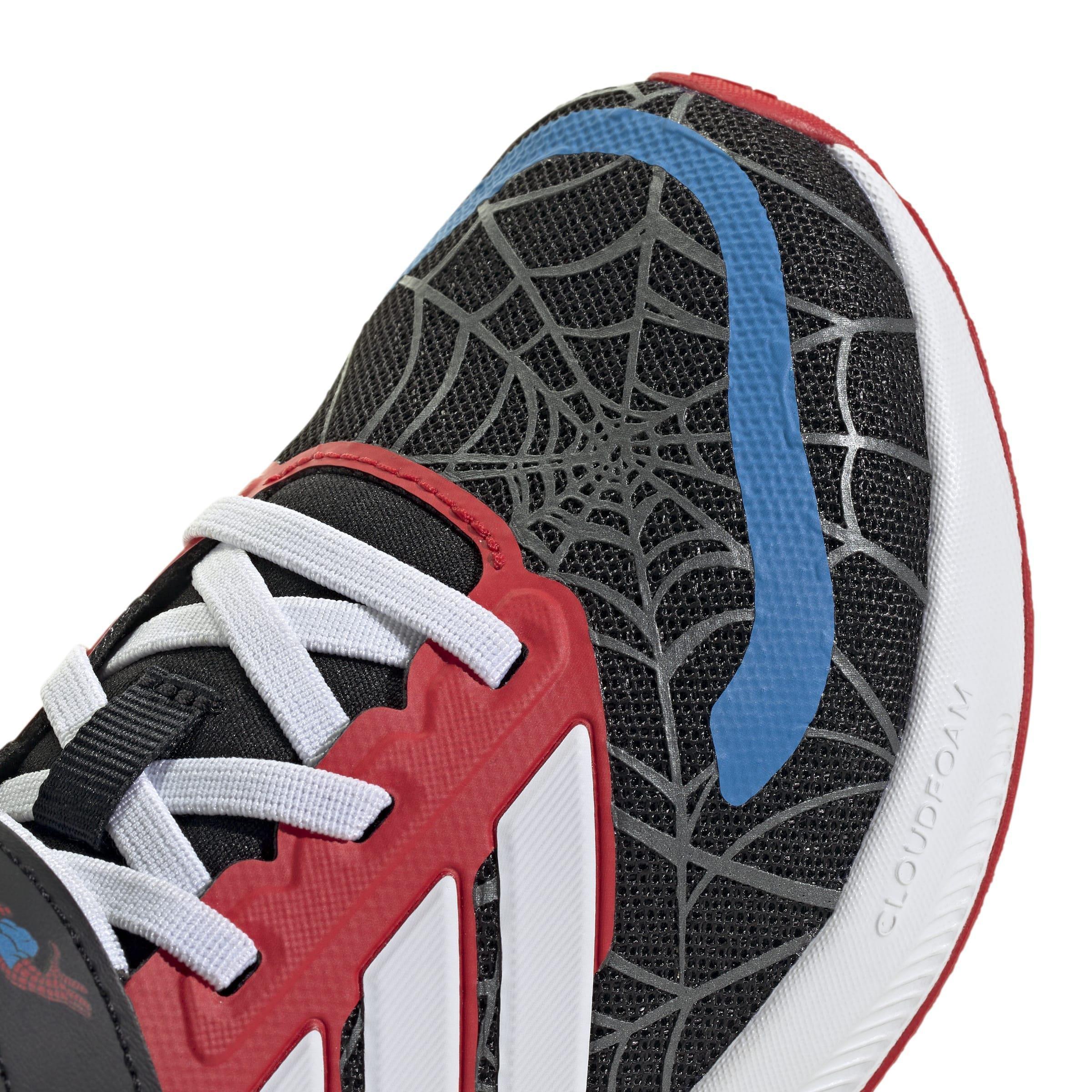 Kids Unisex adidas Marvel Spider-man Runfalcon Shoes, Black, , large image number 4