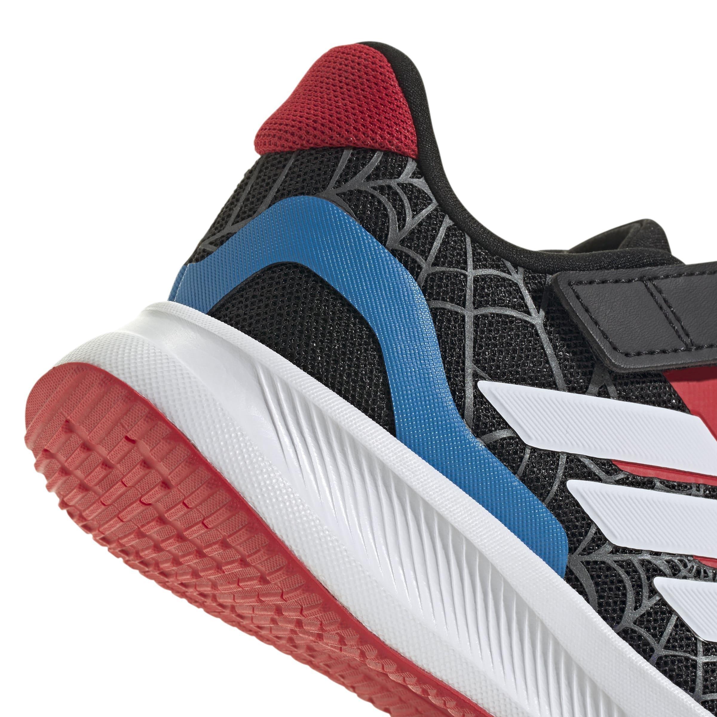 Kids Unisex adidas Marvel Spider-man Runfalcon Shoes, Black, A701_ONE, large image number 5
