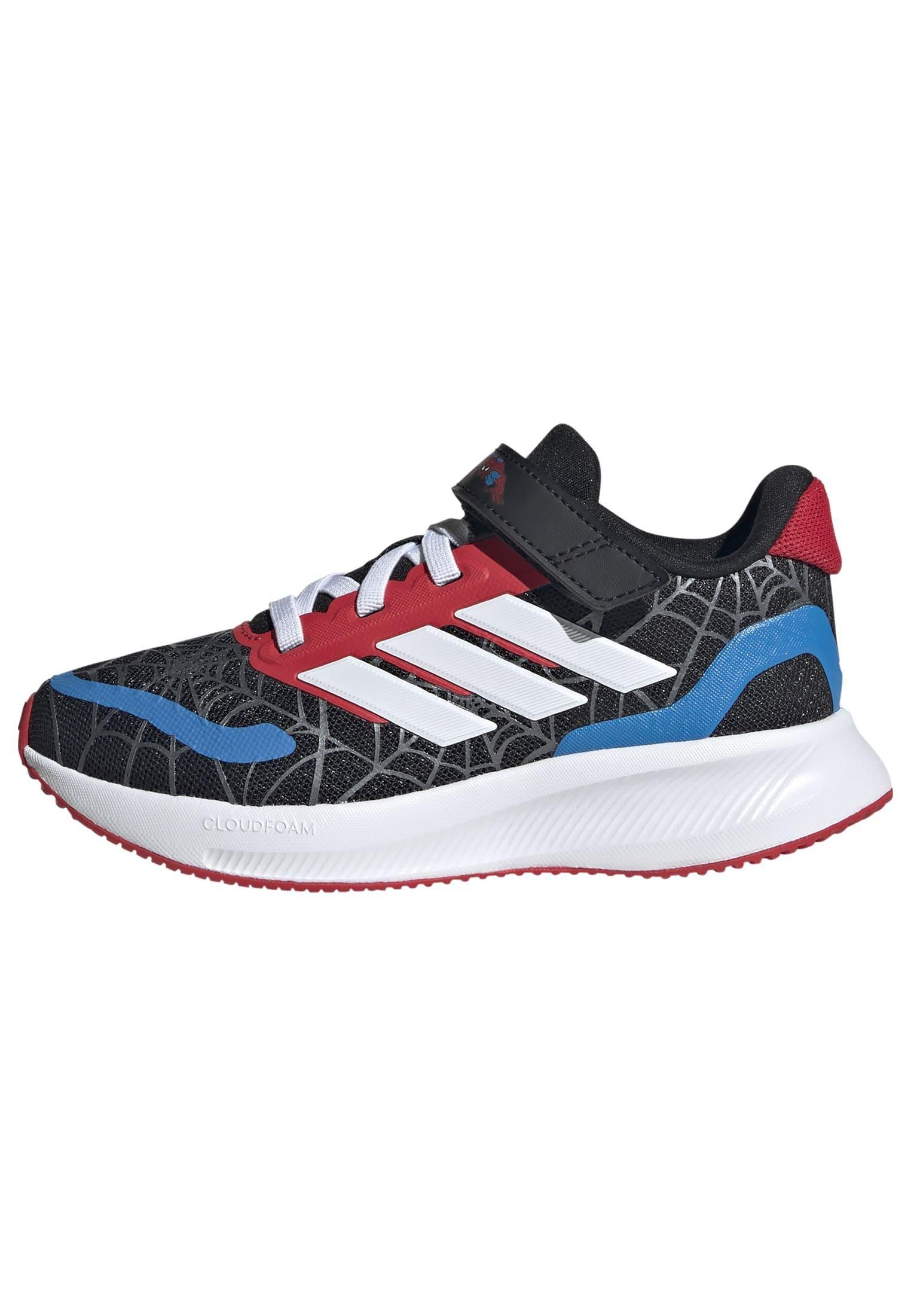 Kids Unisex adidas Marvel Spider-man Runfalcon Shoes, Black, A701_ONE, large image number 7