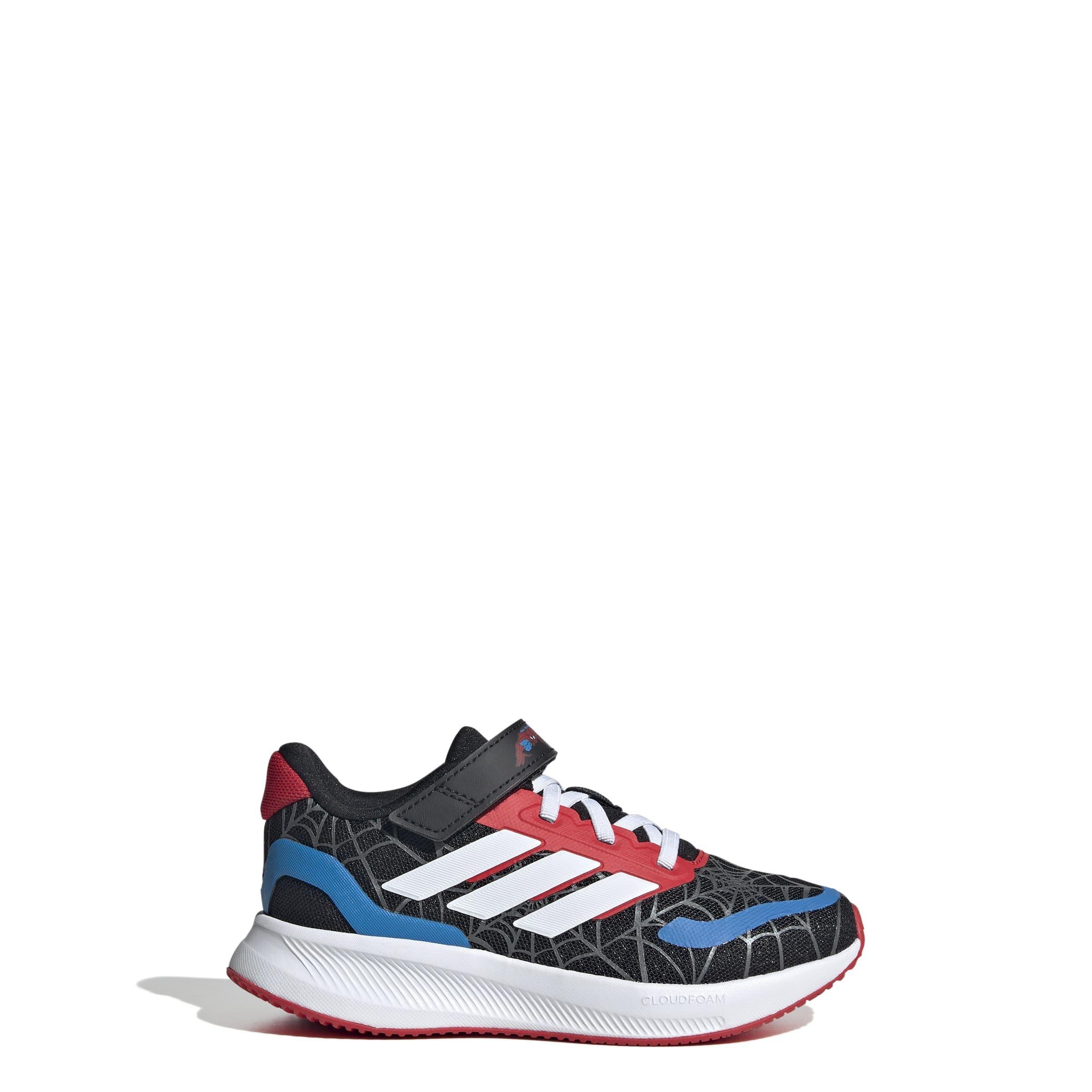 Kids Unisex adidas Marvel Spider-man Runfalcon Shoes, Black, A701_ONE, large image number 8