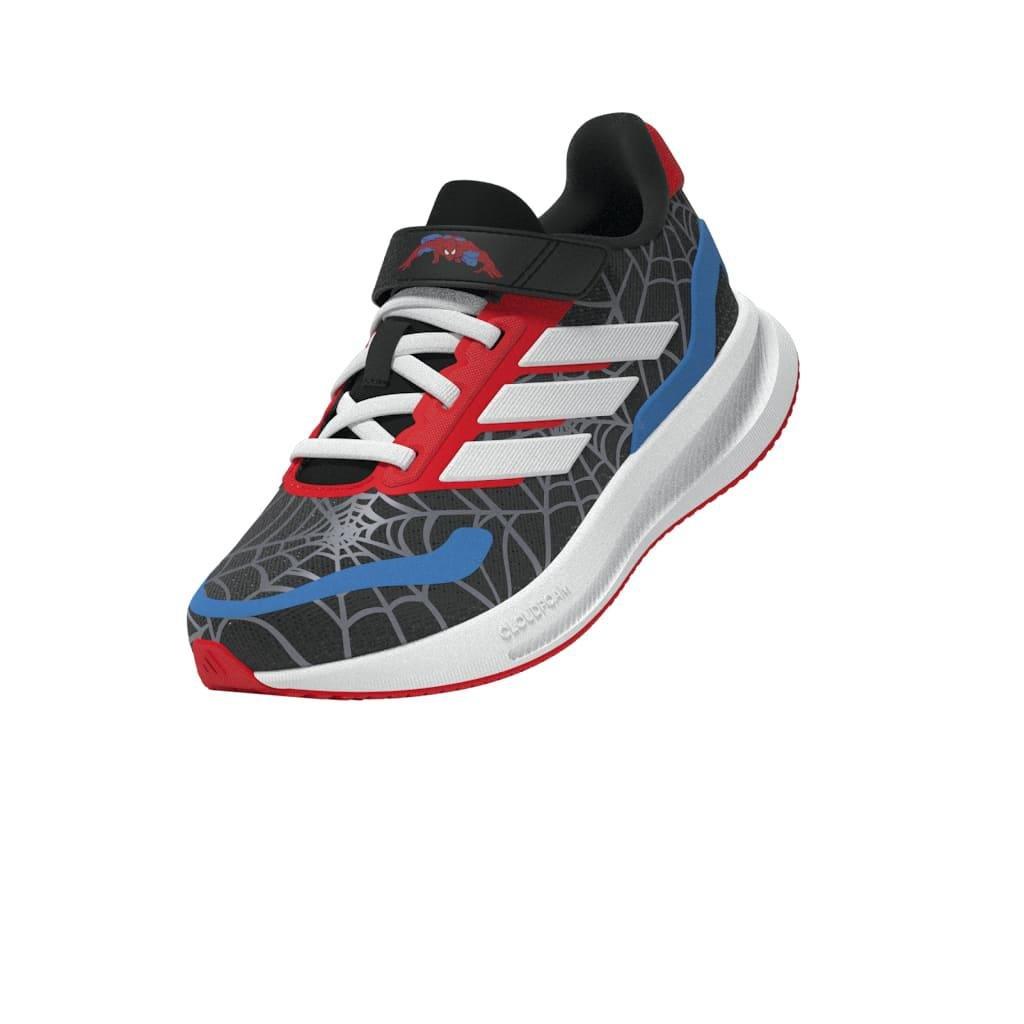 Kids Unisex adidas Marvel Spider-man Runfalcon Shoes, Black, A701_ONE, large image number 12