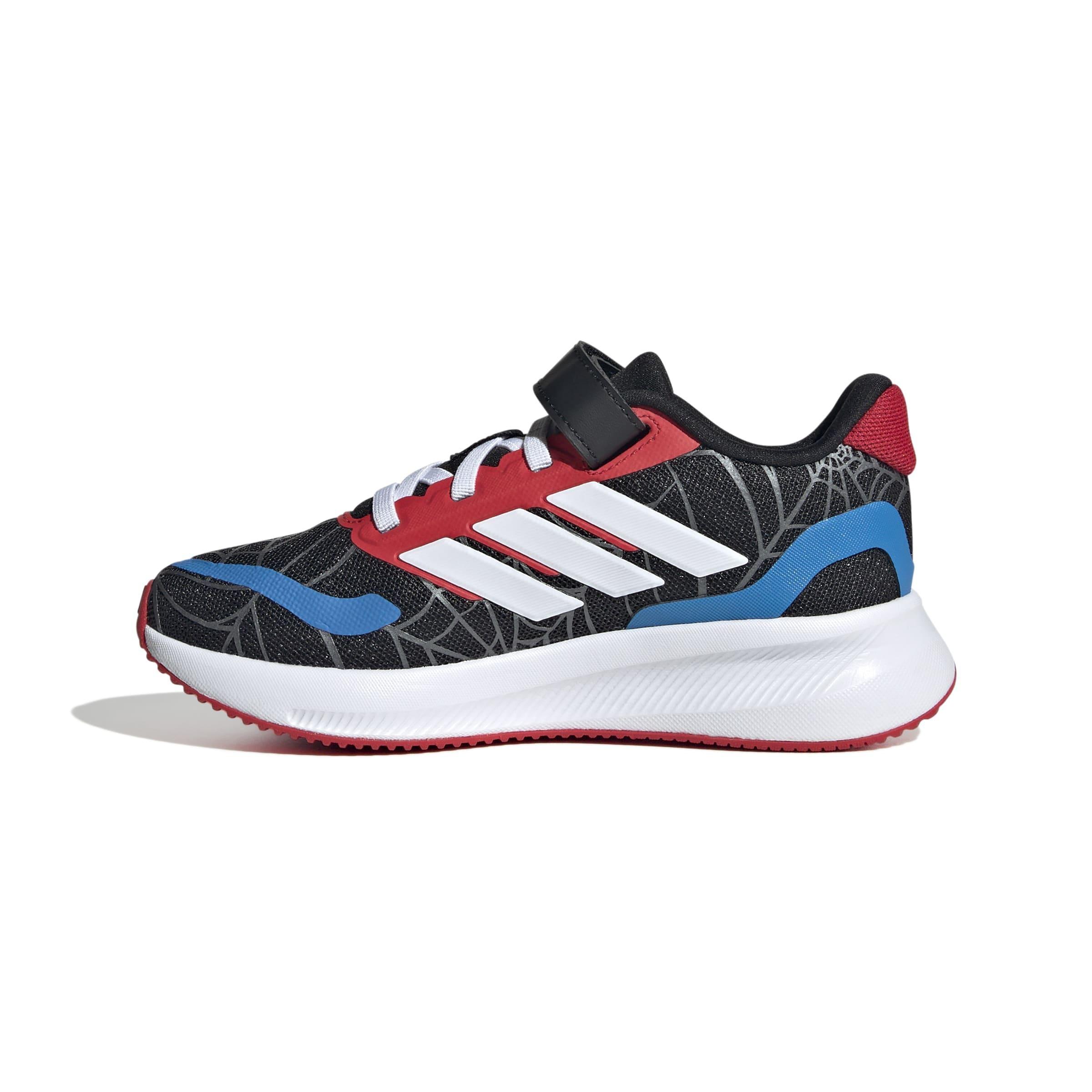 Kids Unisex adidas Marvel Spider-man Runfalcon Shoes, Black, A701_ONE, large image number 13