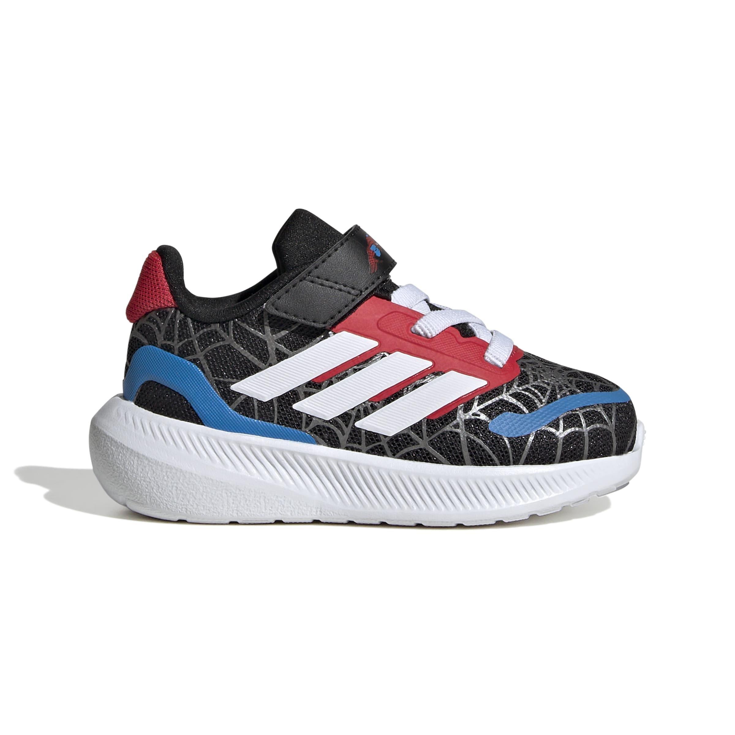Kids Unisex adidas Marvel Spider-man Runfalcon Shoes, Black, A701_ONE, large image number 0