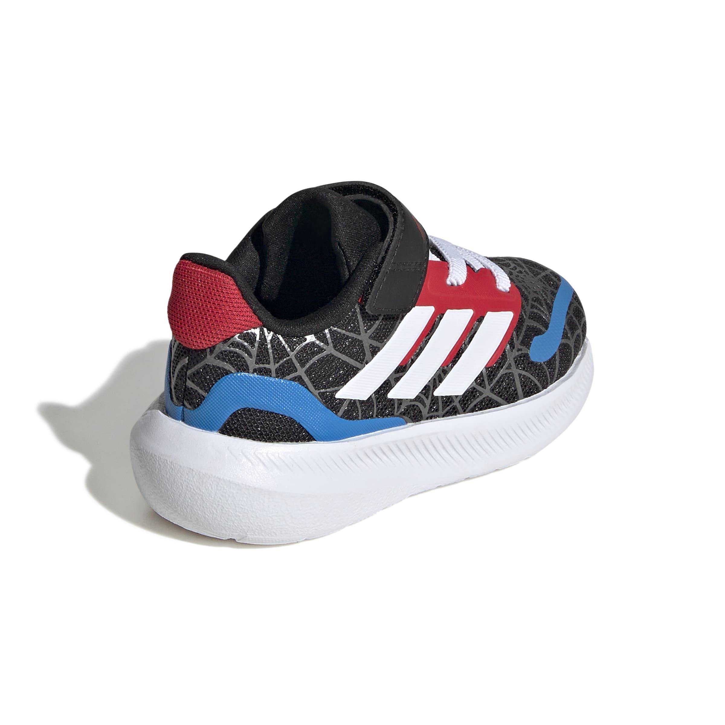 Kids Unisex adidas Marvel Spider-man Runfalcon Shoes, Black, A701_ONE, large image number 3