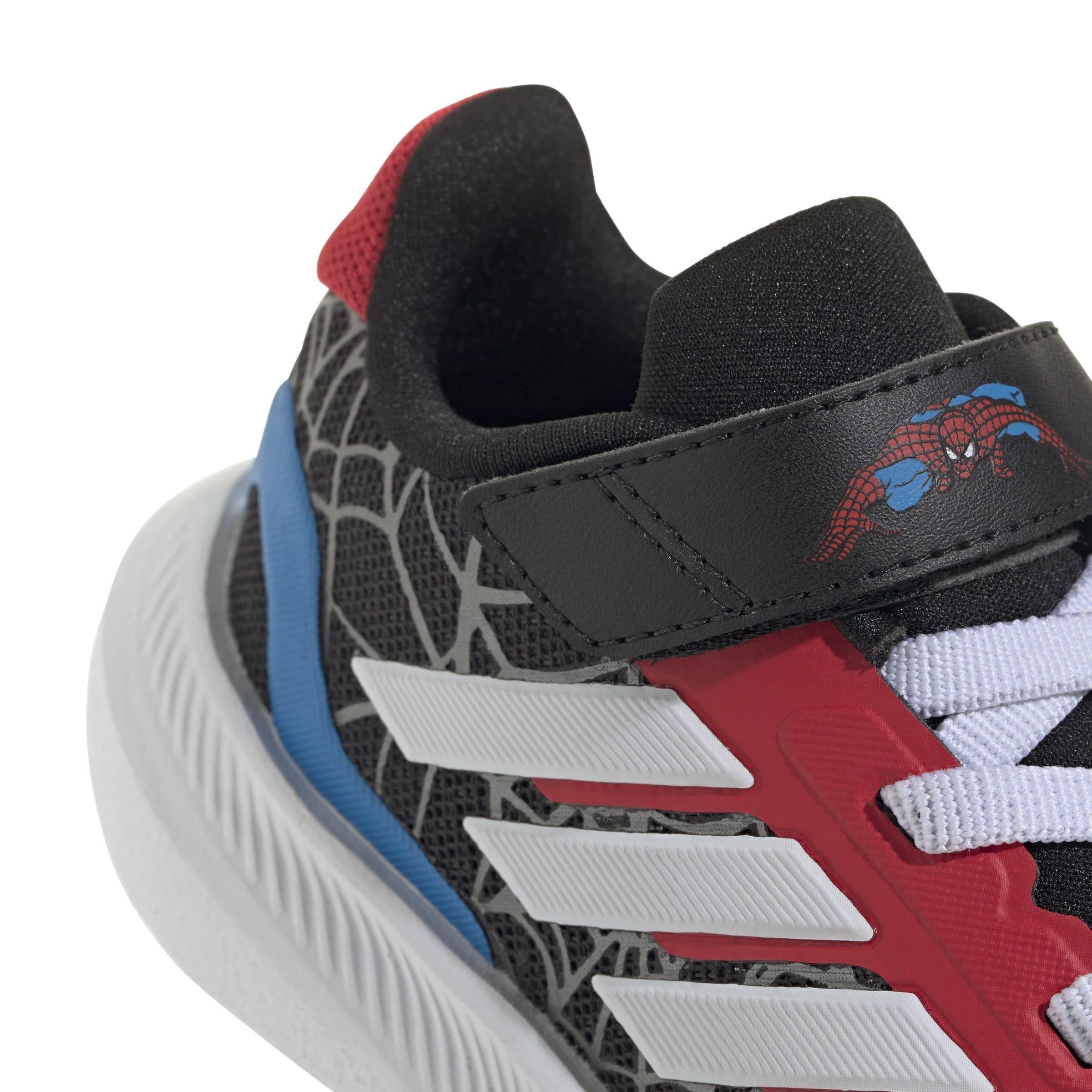 Kids Unisex adidas Marvel Spider-man Runfalcon Shoes, Black, A701_ONE, large image number 4
