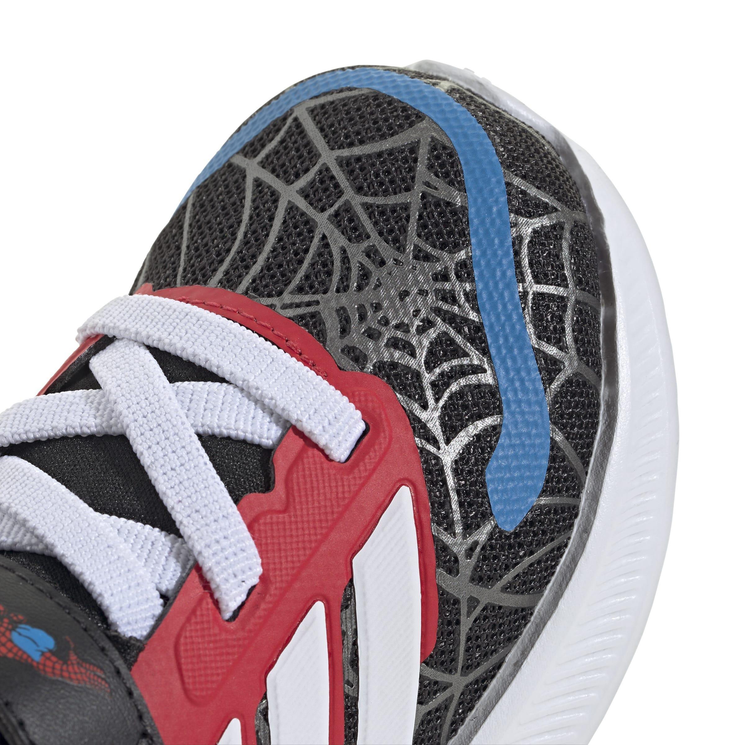 Kids Unisex adidas Marvel Spider-man Runfalcon Shoes, Black, A701_ONE, large image number 5