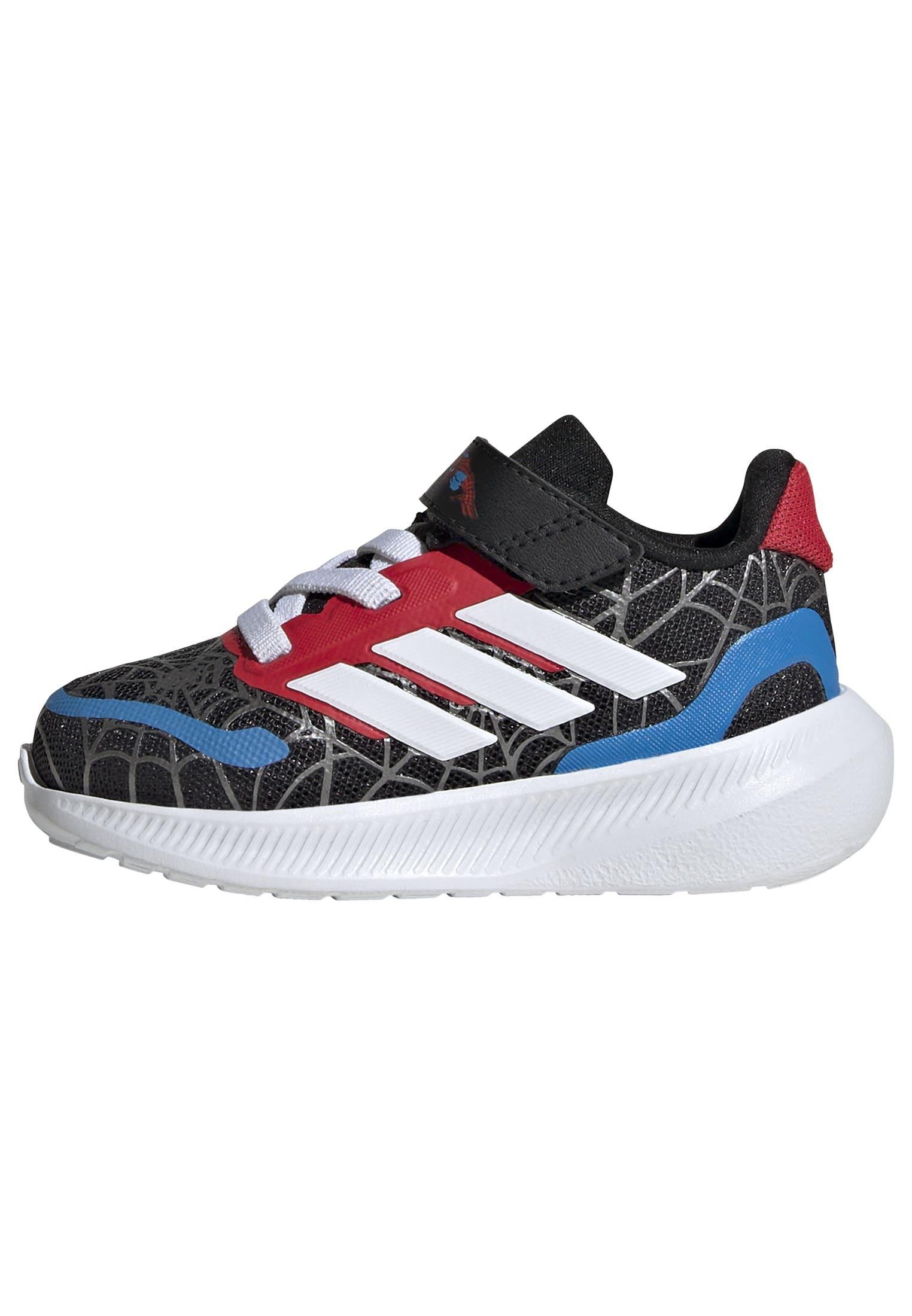 Kids Unisex adidas Marvel Spider-man Runfalcon Shoes, Black, A701_ONE, large image number 6