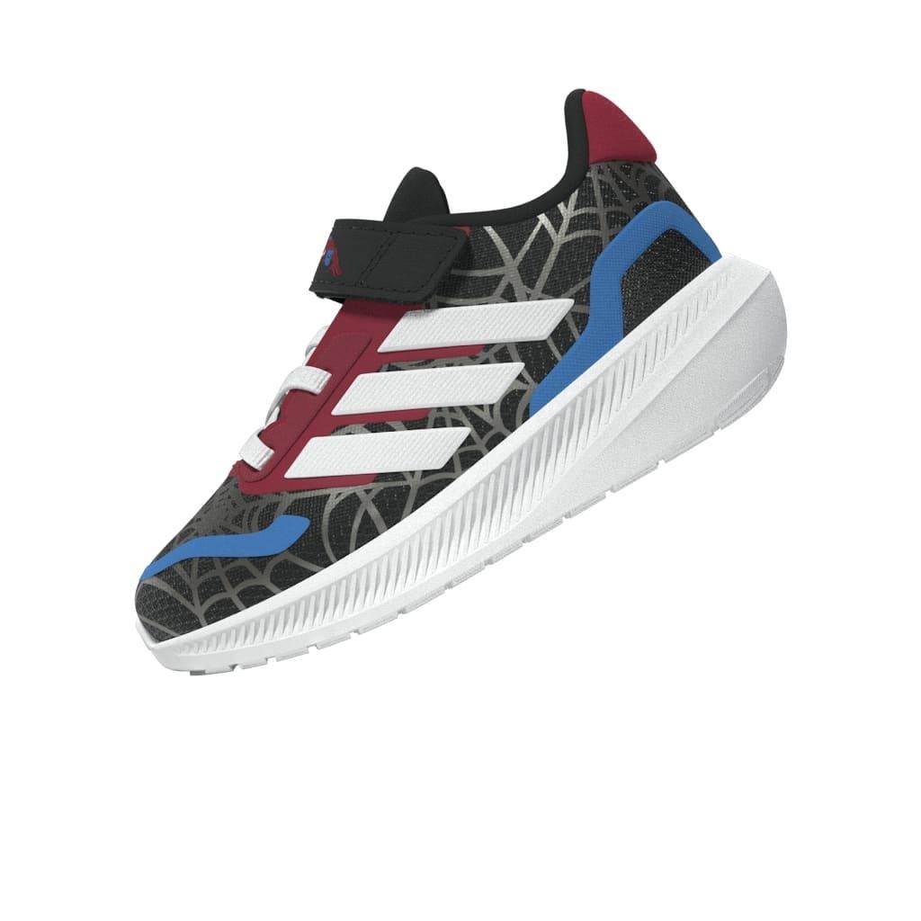 Kids Unisex adidas Marvel Spider-man Runfalcon Shoes, Black, A701_ONE, large image number 10