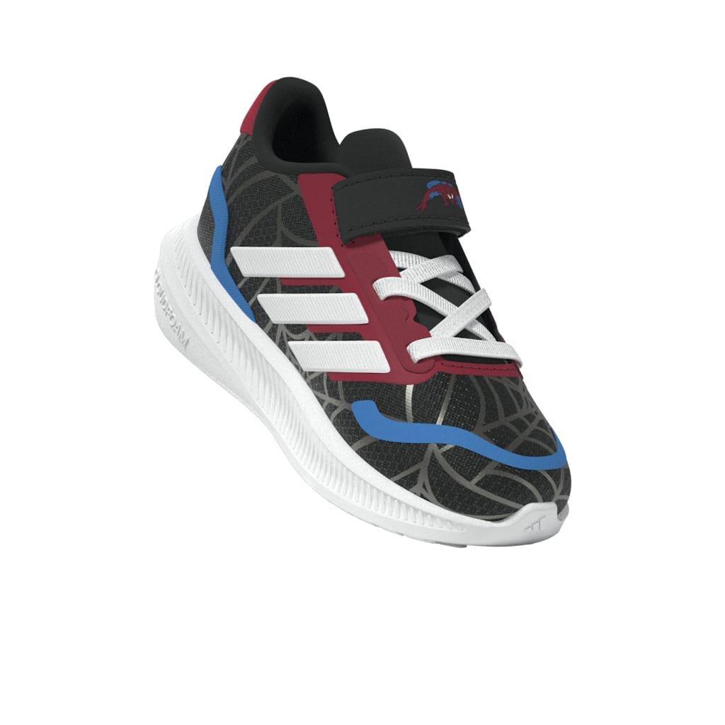 Kids Unisex adidas Marvel Spider-man Runfalcon Shoes, Black, A701_ONE, large image number 11