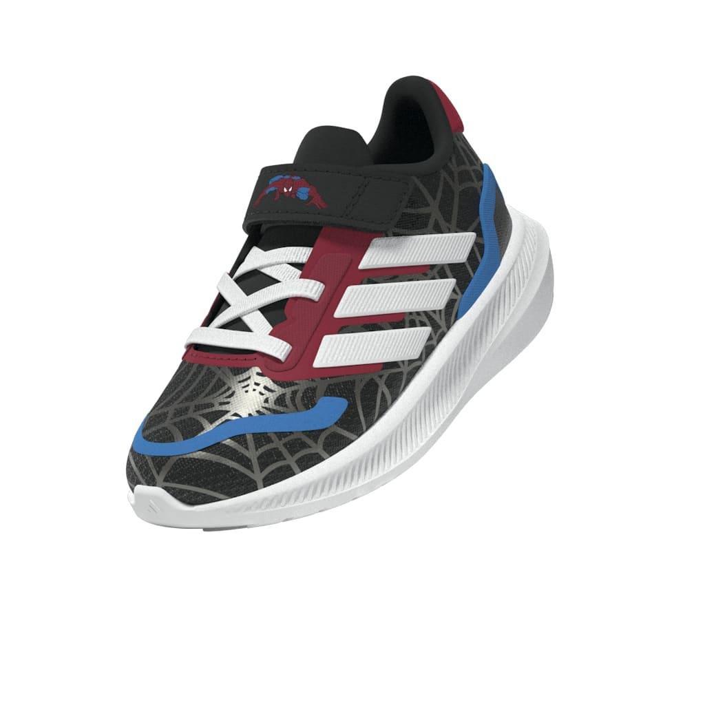 Kids Unisex adidas Marvel Spider-man Runfalcon Shoes, Black, A701_ONE, large image number 12
