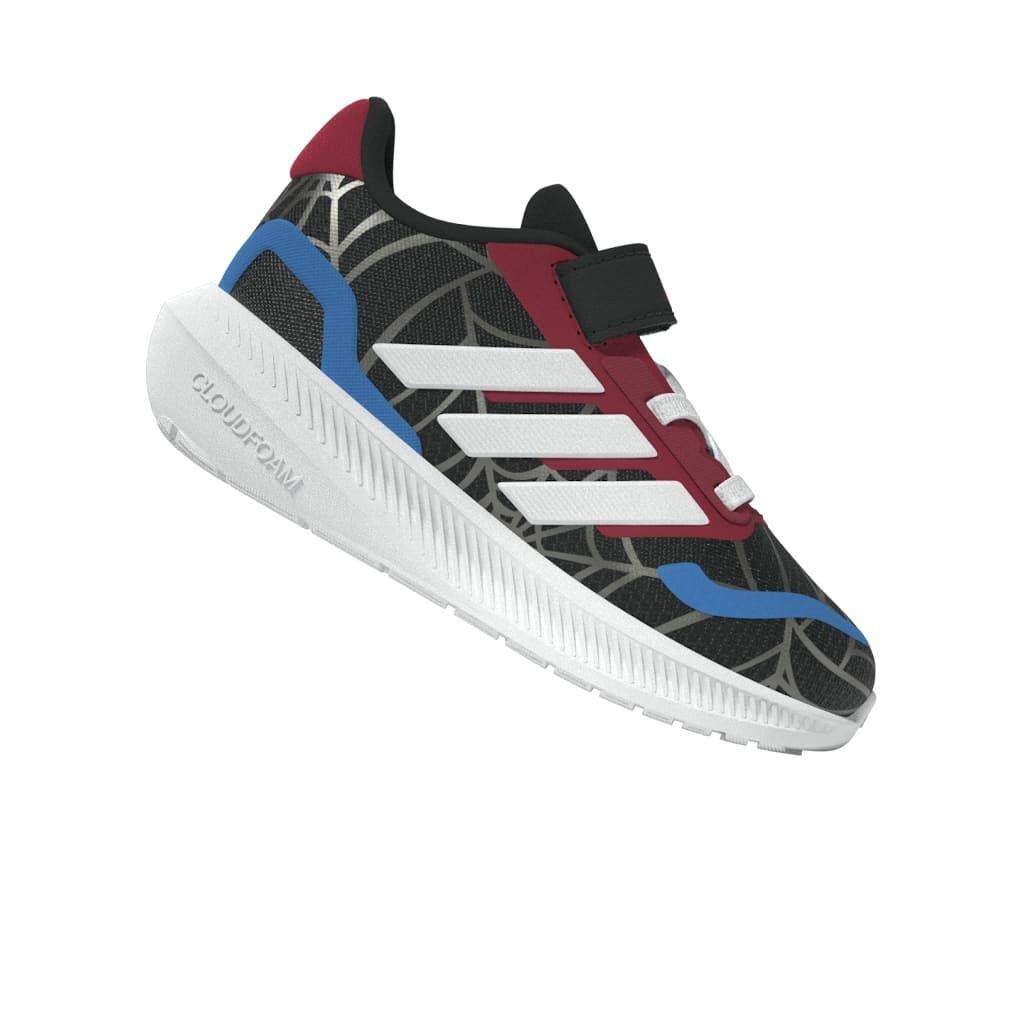 Kids Unisex adidas Marvel Spider-man Runfalcon Shoes, Black, A701_ONE, large image number 14