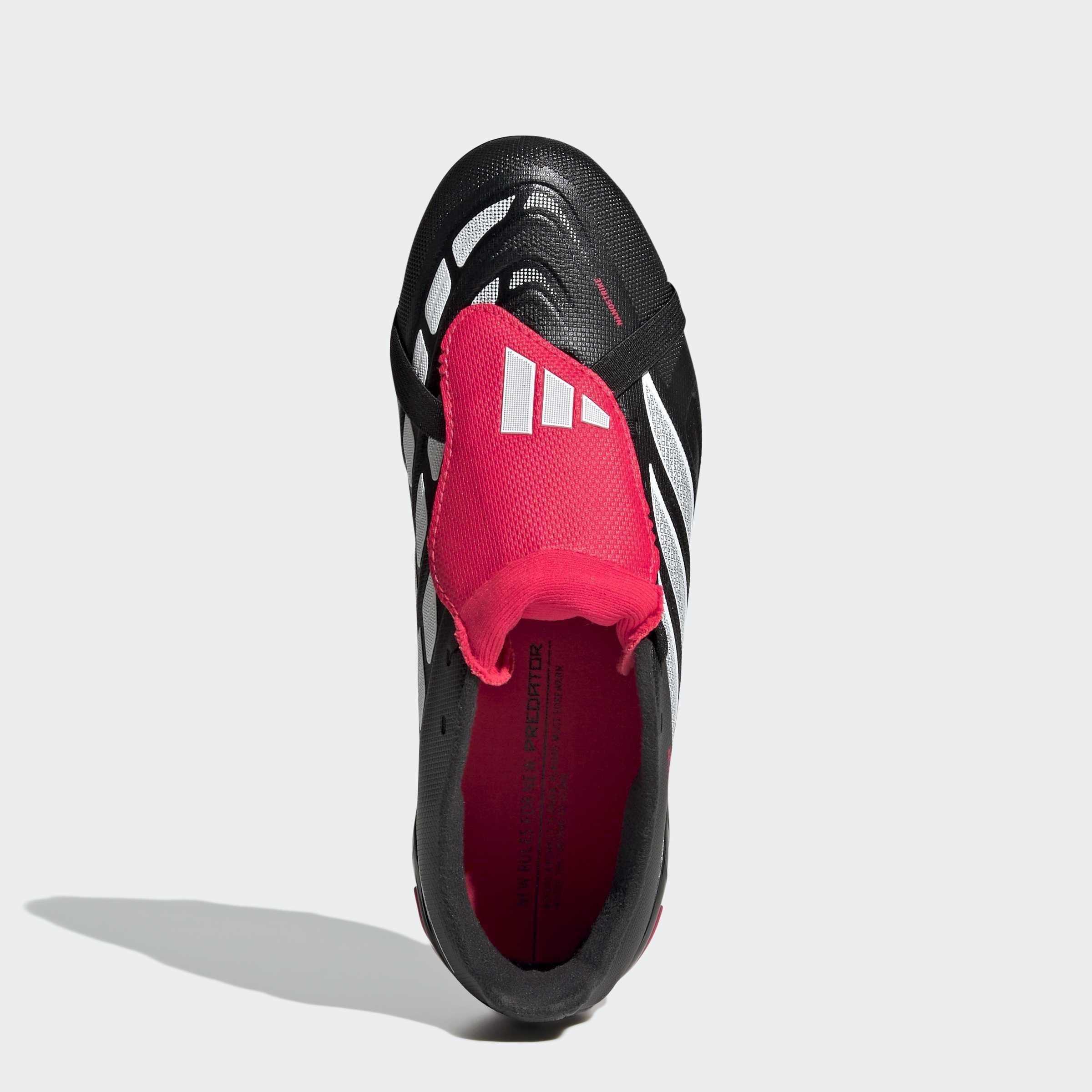 Kids Unisex Predator League Fold-Over Tongue Firm Ground Football Boots, Black, A701_ONE, large image number 1