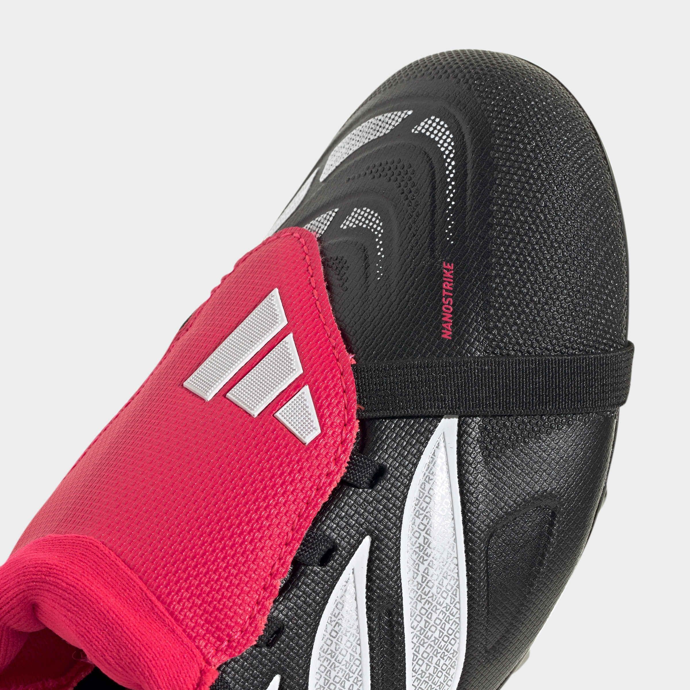 Kids Unisex Predator League Fold-Over Tongue Firm Ground Football Boots, Black, A701_ONE, large image number 4