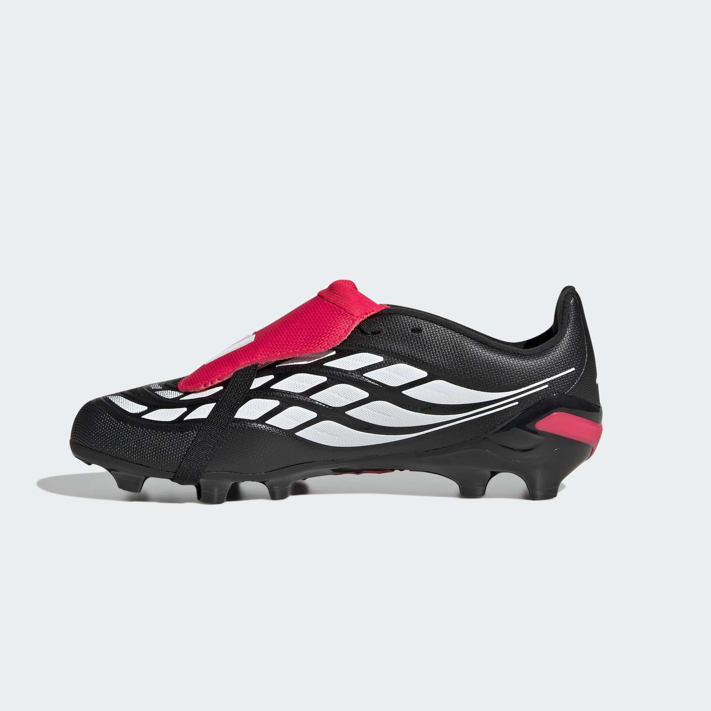 Kids Unisex Predator League Fold-Over Tongue Firm Ground Football Boots, Black, A701_ONE, large image number 8
