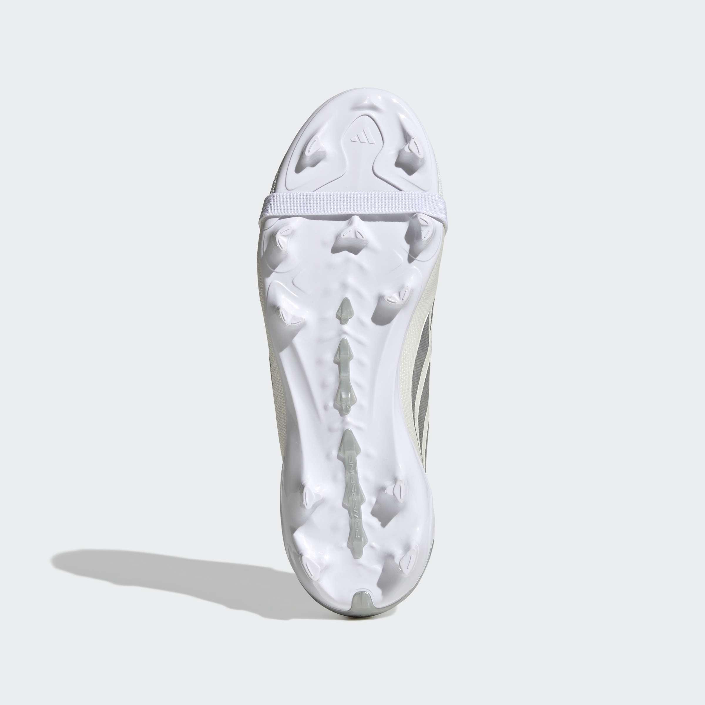 Kids Unisex Predator League Fold-Over Tongue Firm Ground Football Boots, White, A701_ONE, large image number 9