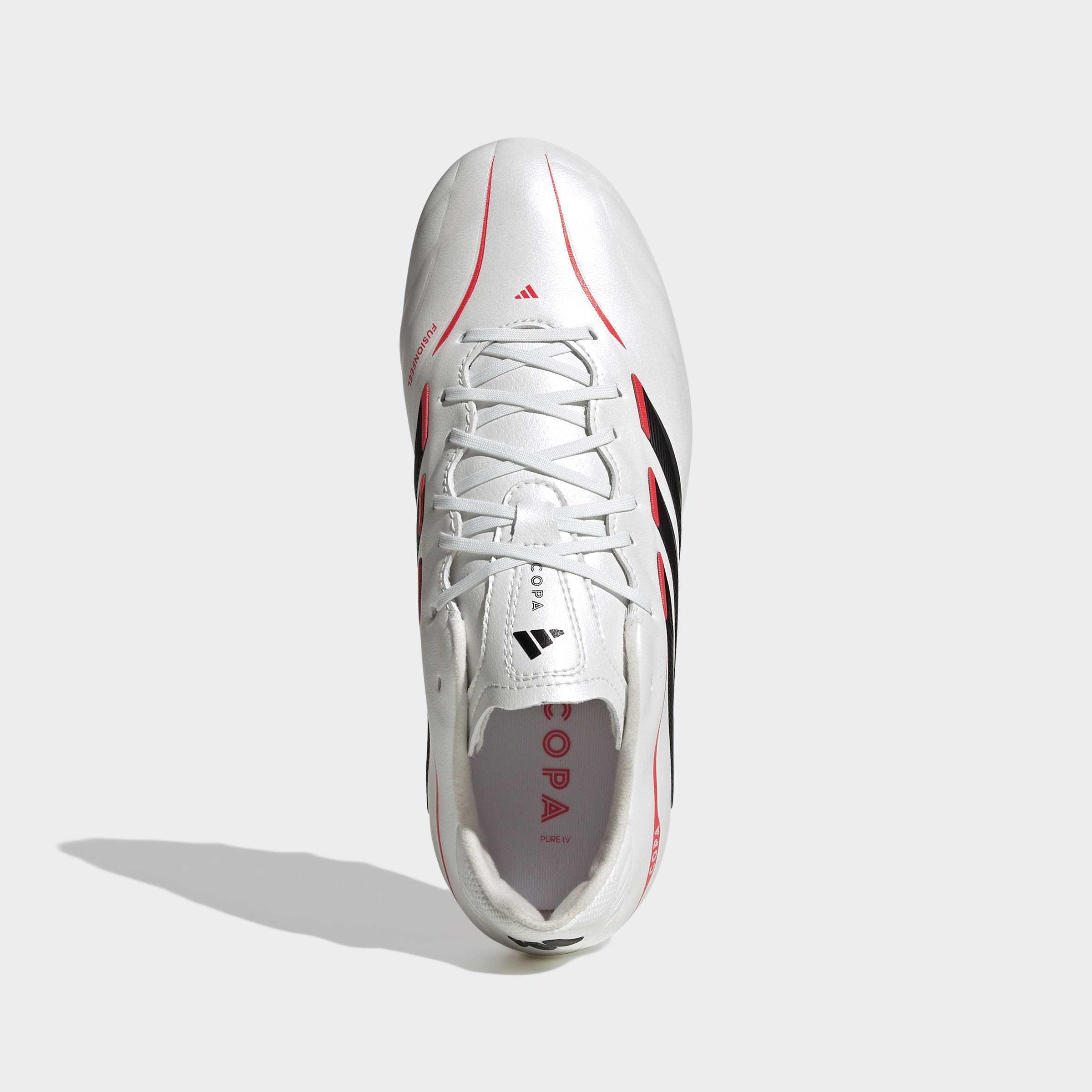 Kids Unisex COPA PURE IV LEAGUE Firm Ground Football Boots, White