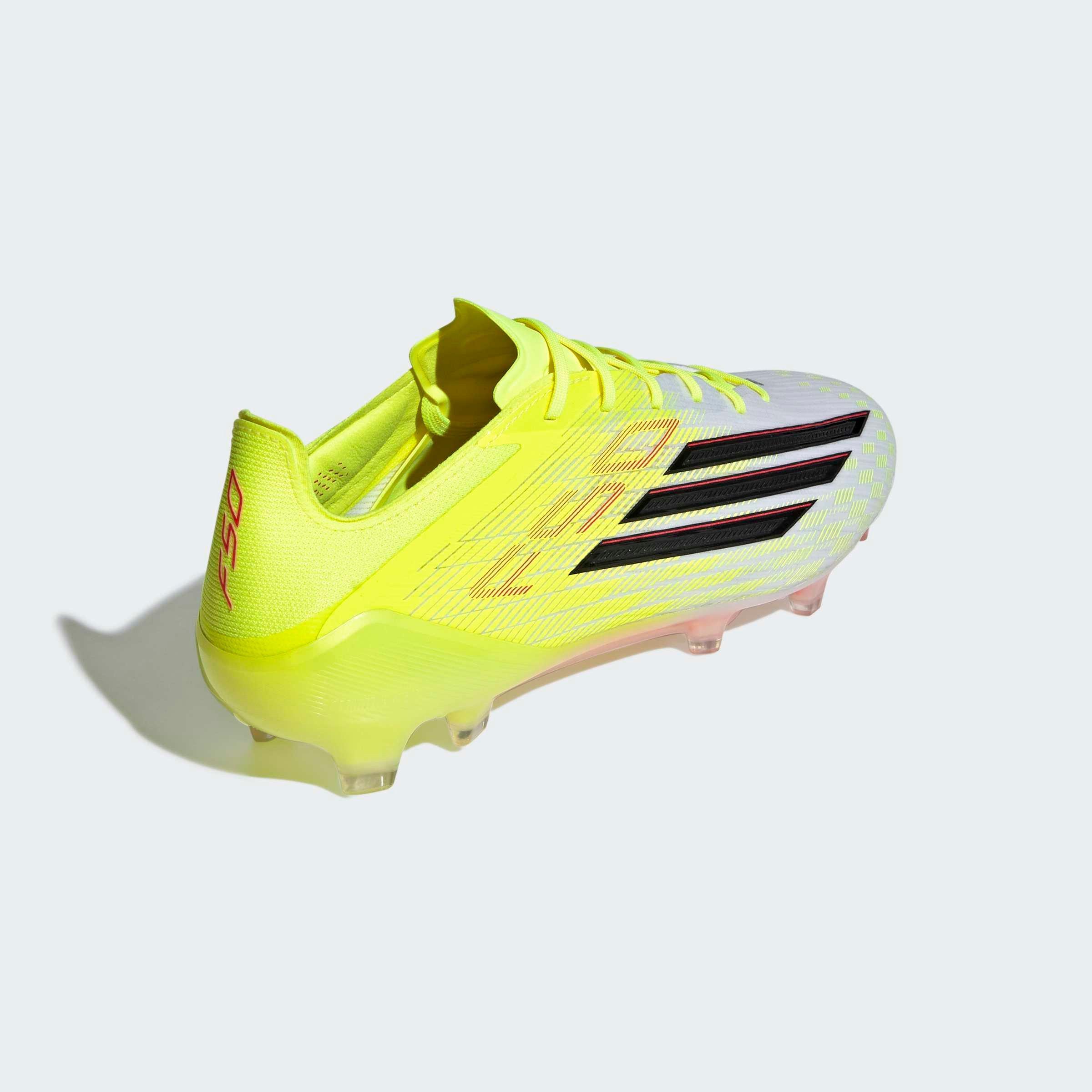 Unisex F50 Elite Firm Ground Football Boots, Yellow, A701_ONE, large image number 5
