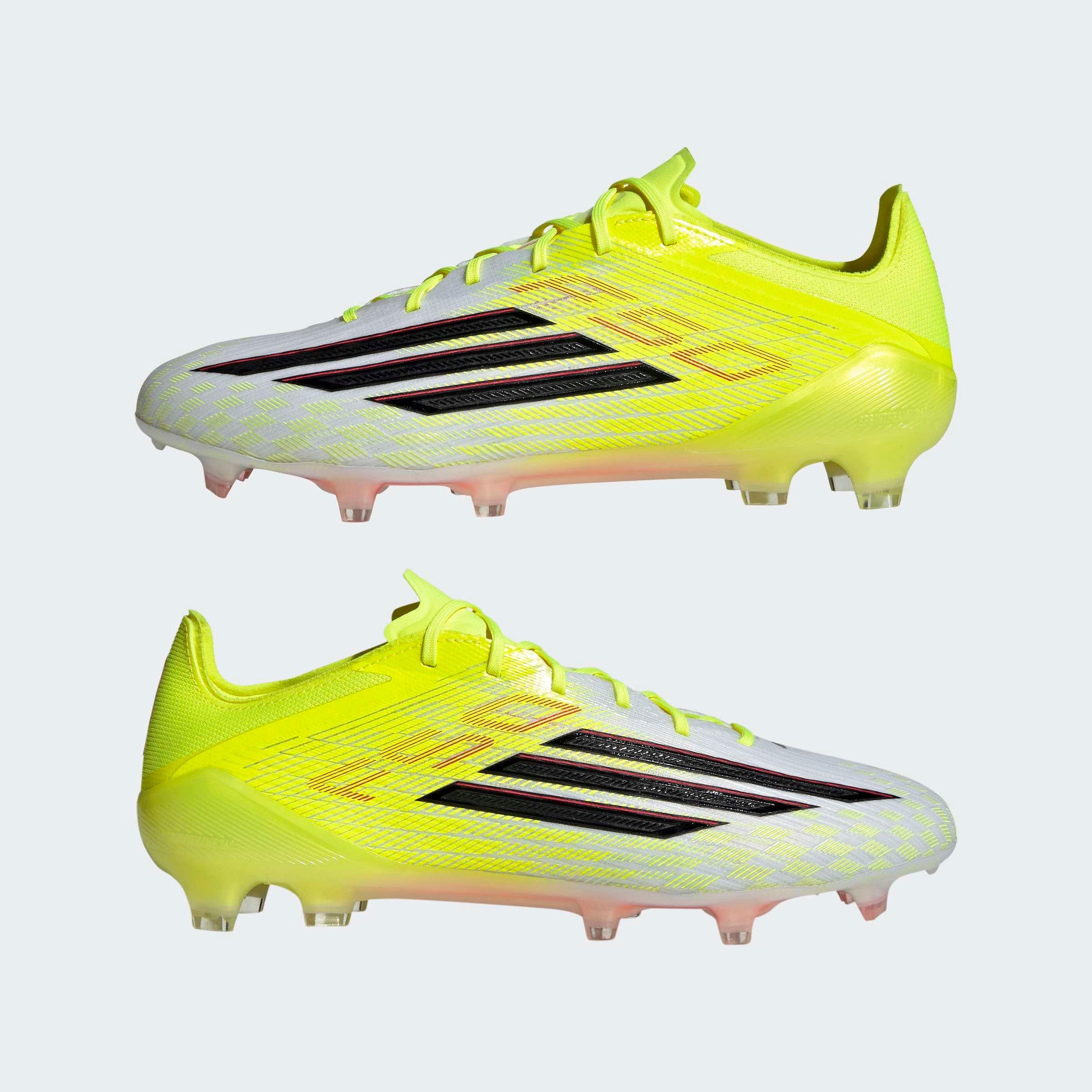 Unisex F50 Elite Firm Ground Football Boots, Yellow, A701_ONE, large image number 8