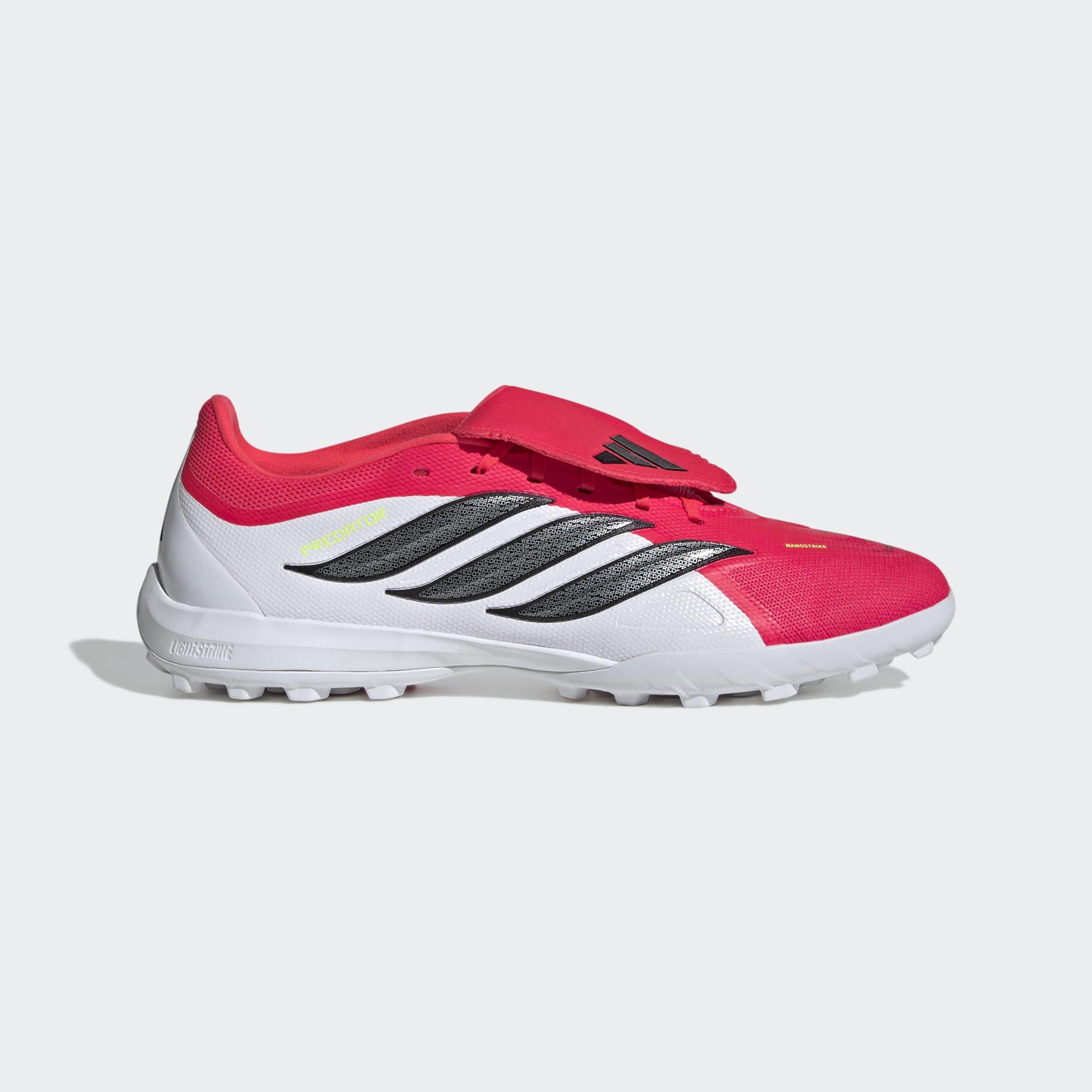 Unisex PREDATOR LEAGUE Fold-Over Tongue Turf Football Shoes , Red, A701_ONE, large image number 0