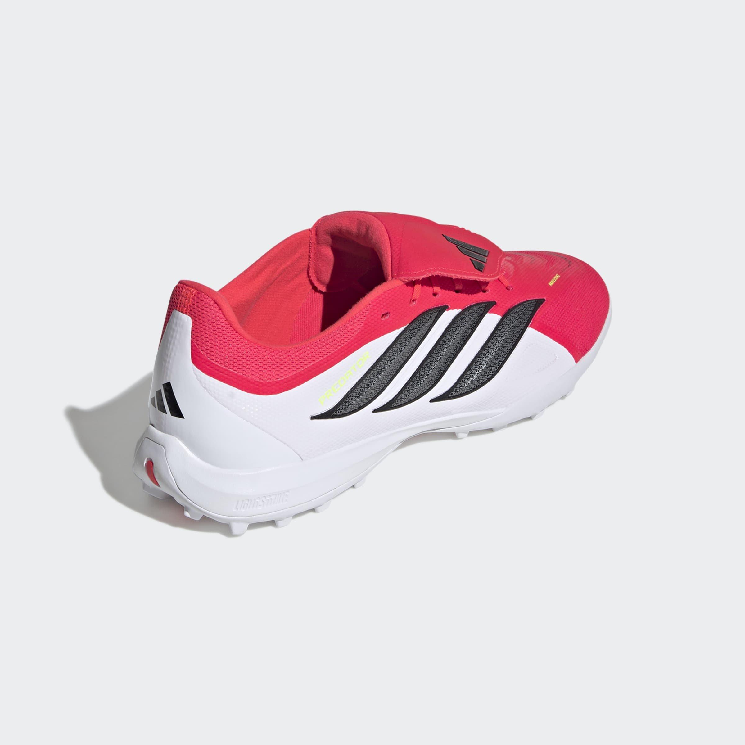 Unisex PREDATOR LEAGUE Fold-Over Tongue Turf Football Shoes , Red, A701_ONE, large image number 11
